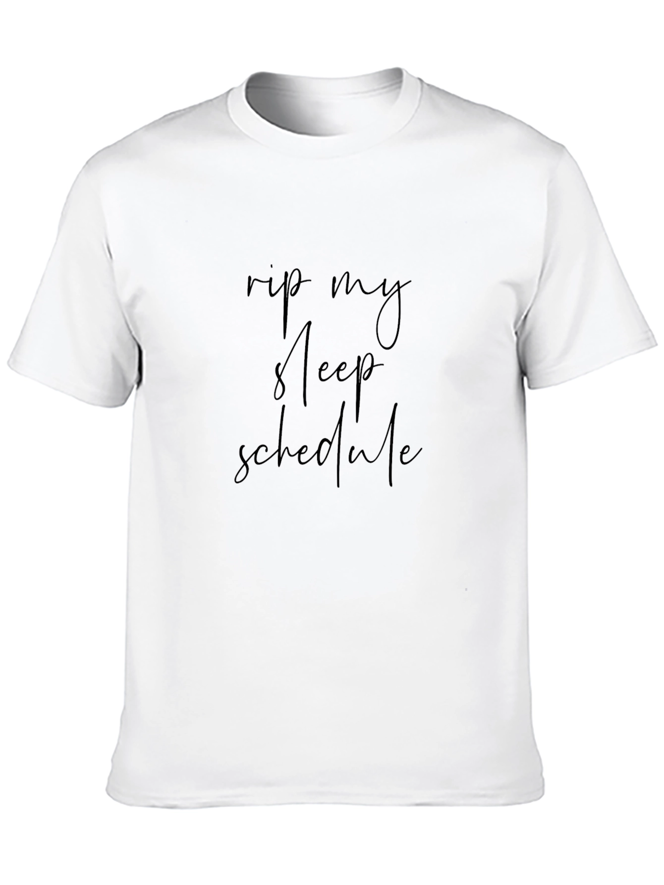Black Rip My Sleep Schedule Black Graphic Tee view 10