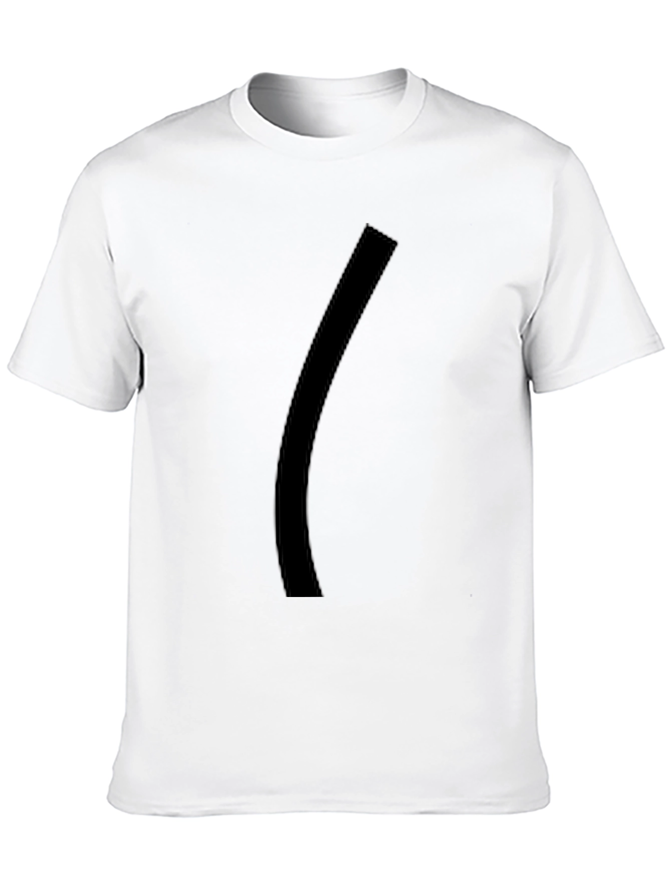 Black Mens Black Graphic Tee - Minimalist Style view 10