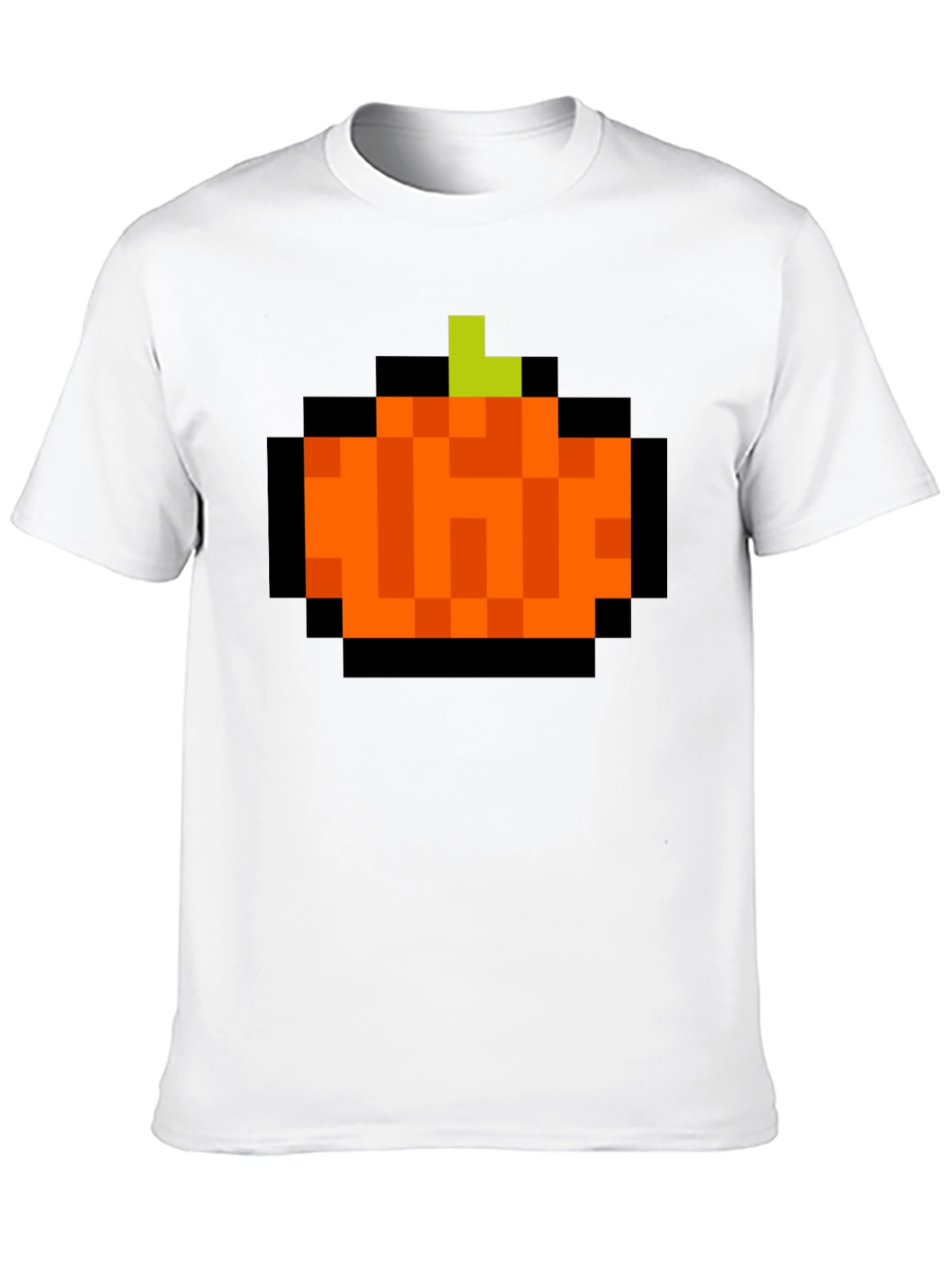 Pixelated Pumpkin T-Shirt - Retro Halloween Tee - 10