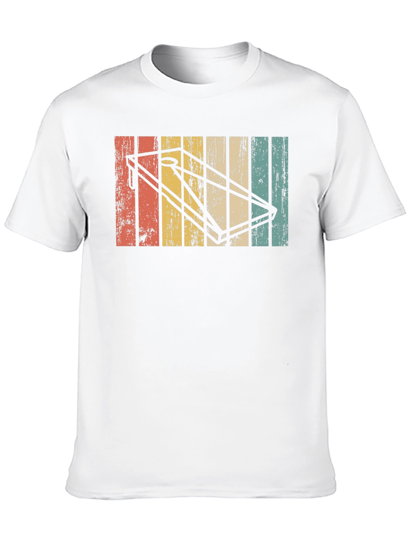 Black Retro Cornhole T-Shirt - Vintage Bean Bag Toss Tee view 10