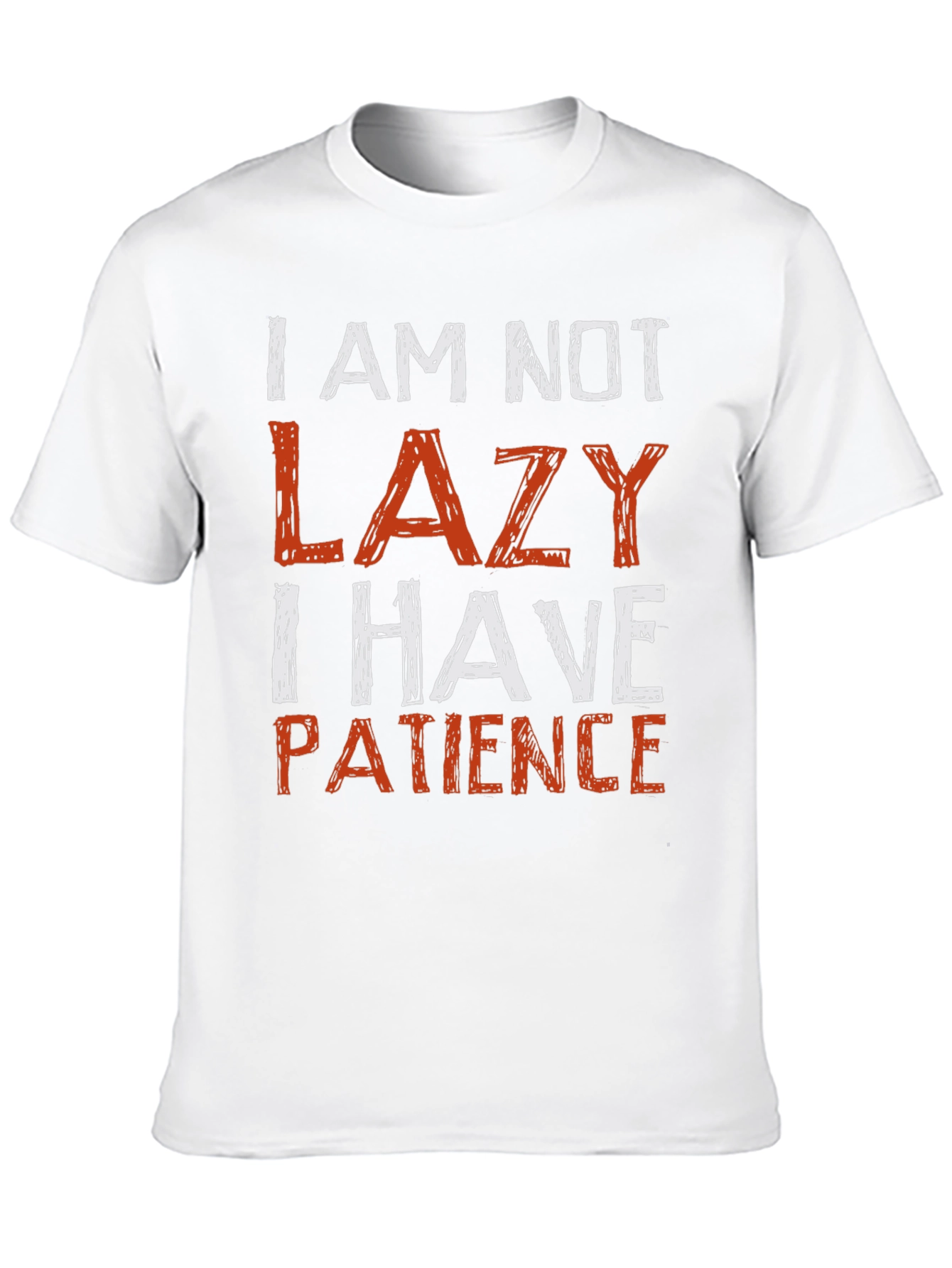 Black Funny "I Am Not Lazy" Graphic Tee view 10