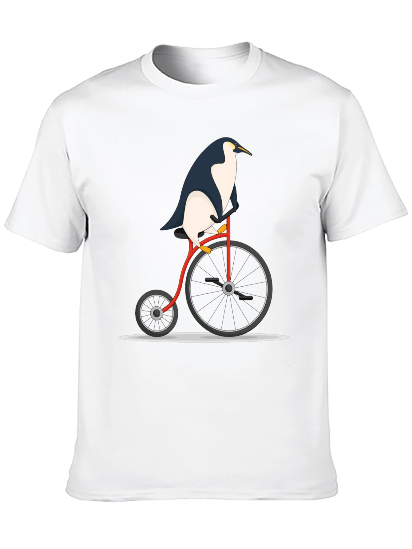 Black Penguin on Bike Graphic Tee - Black view 10