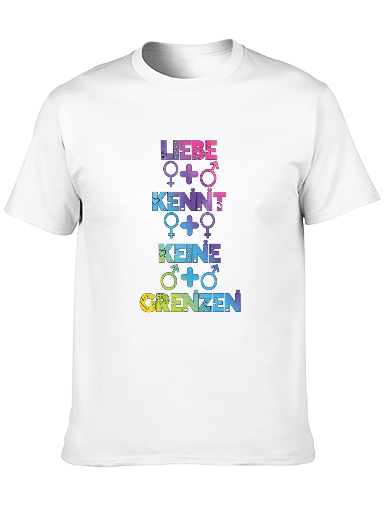 Black Love Knows No Borders Rainbow Print T-Shirt view 10