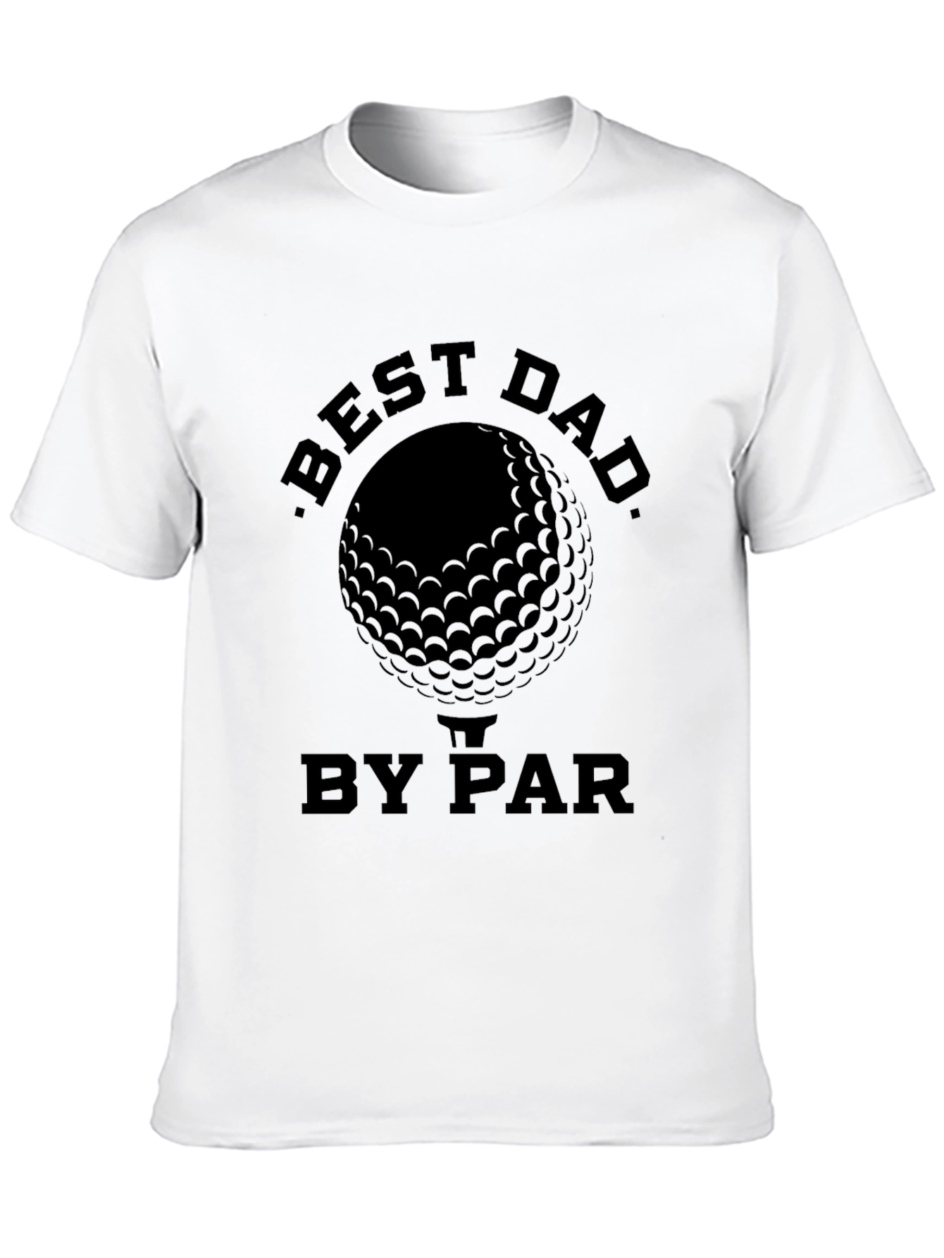 Black Best Dad By Par Golf T-Shirt view 10