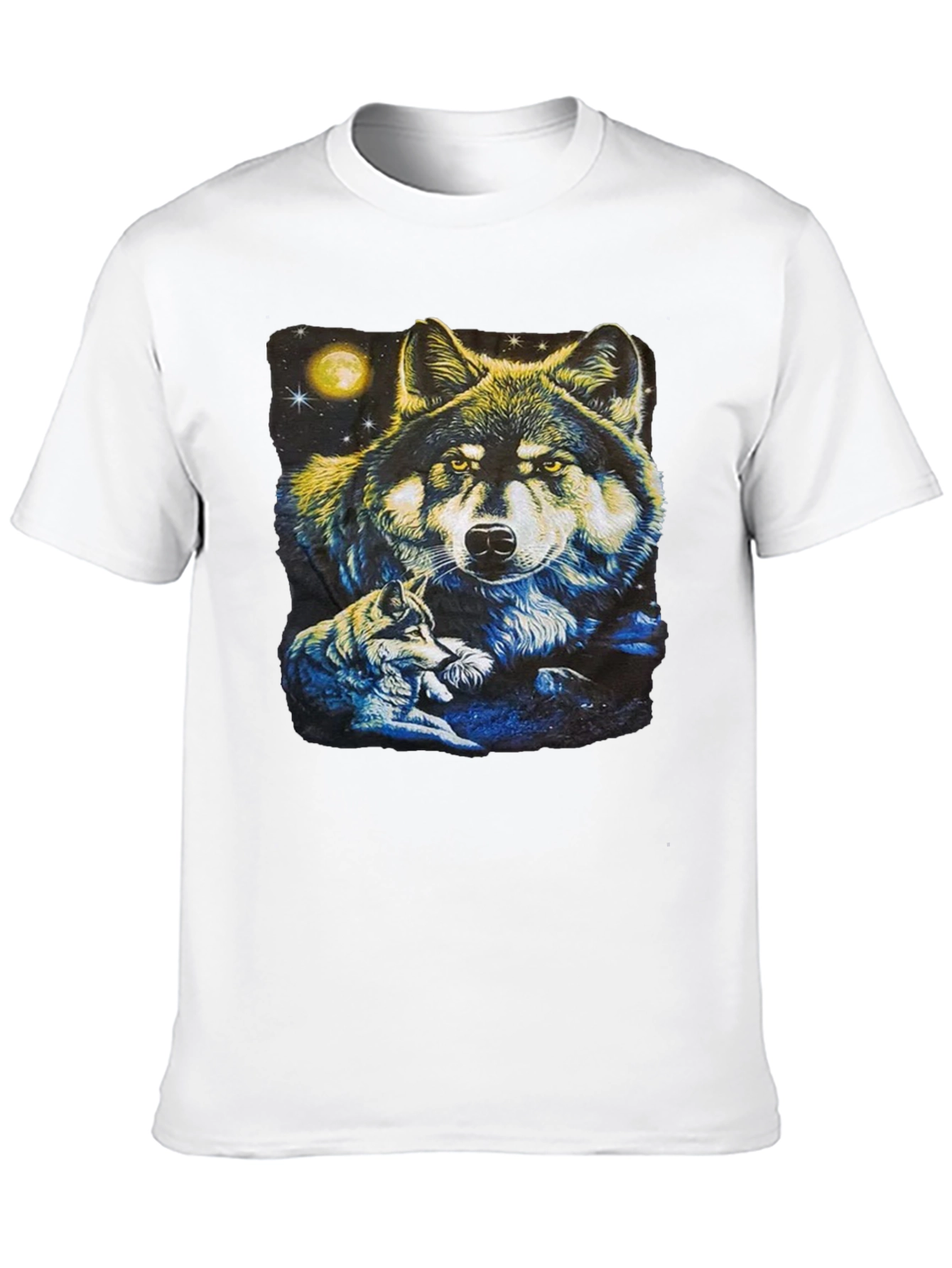 Black Wolf Pack Graphic T-Shirt - Black view 10