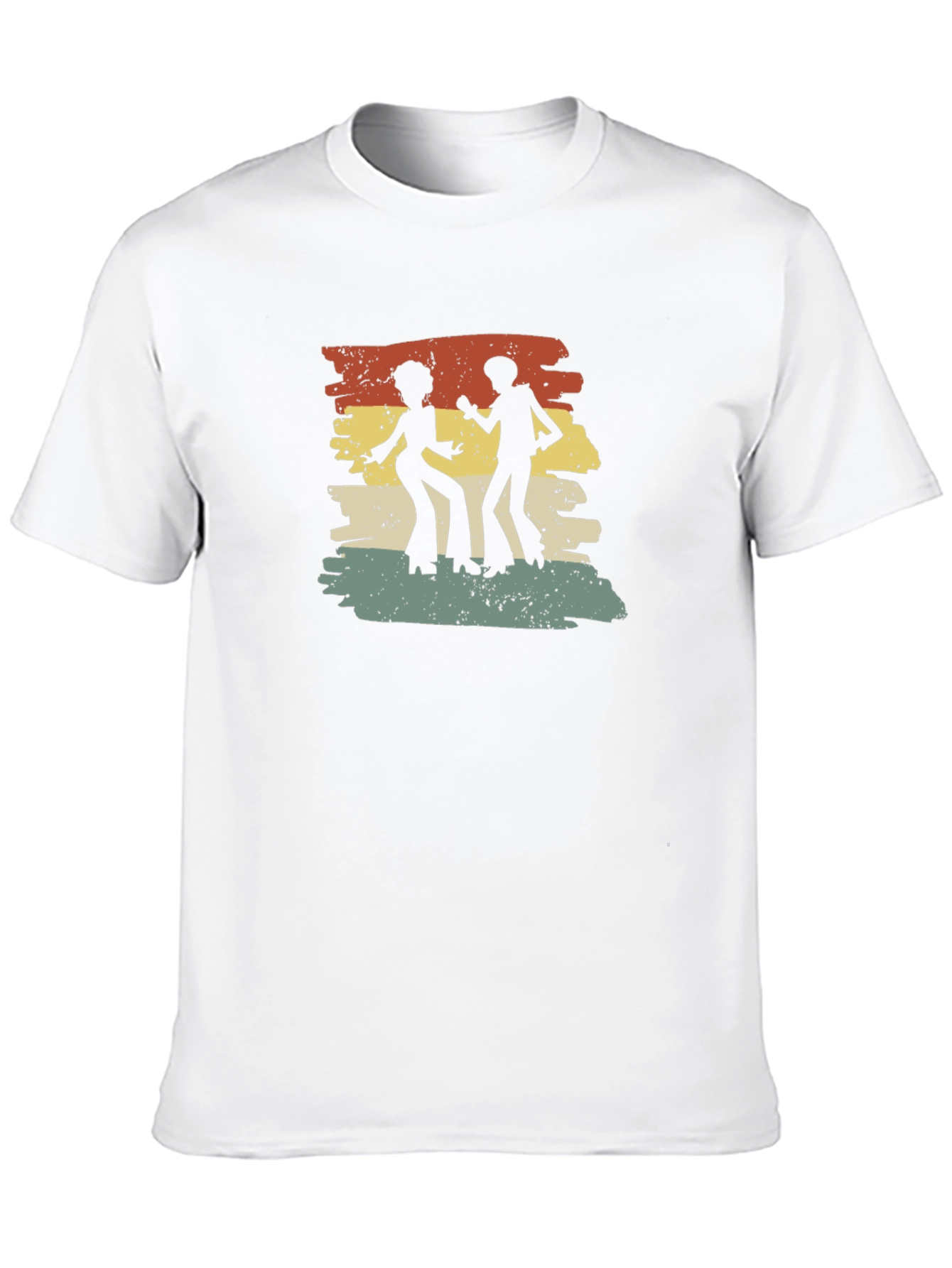 Black Retro Disco Dance T-Shirt - Vintage Style Tee view 10