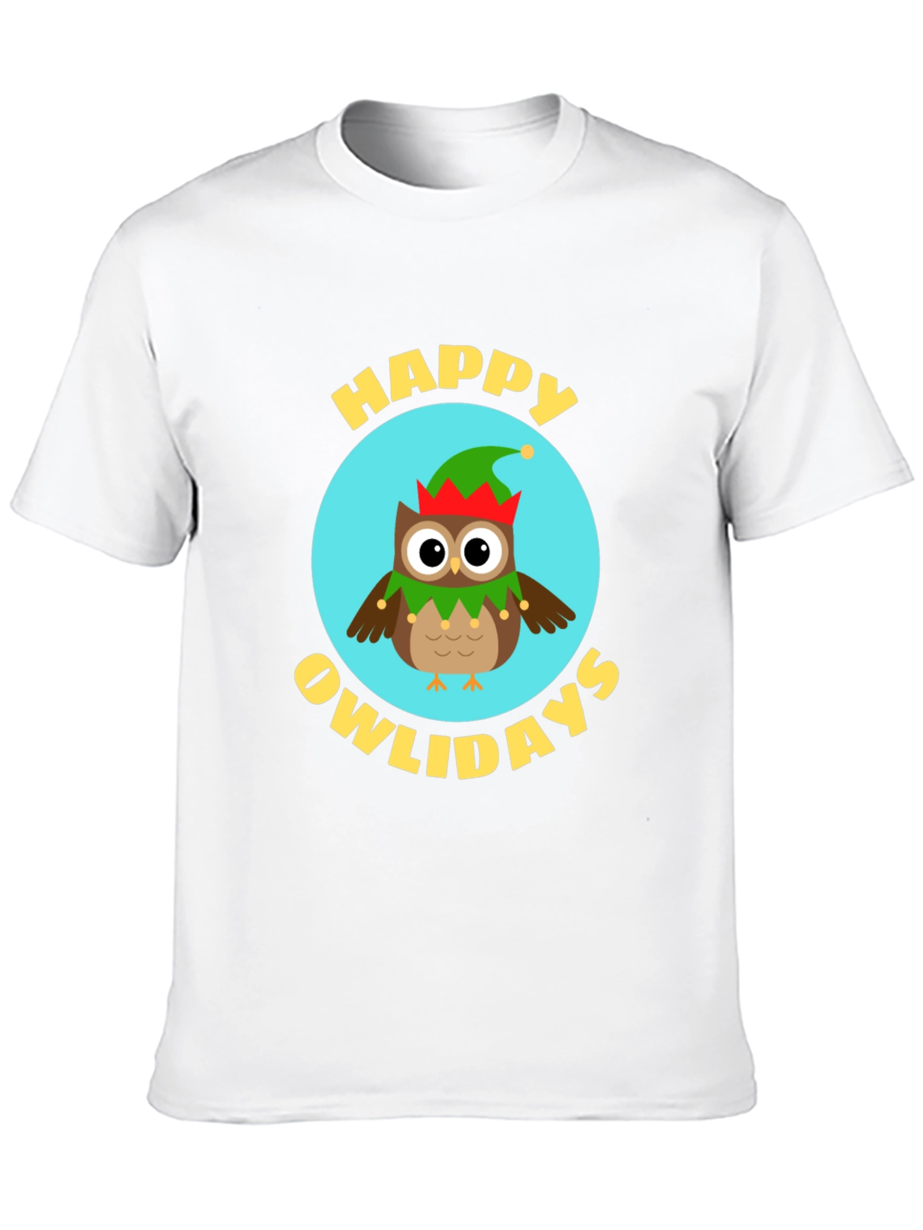 Black Happy Owlidays T-Shirt view 10