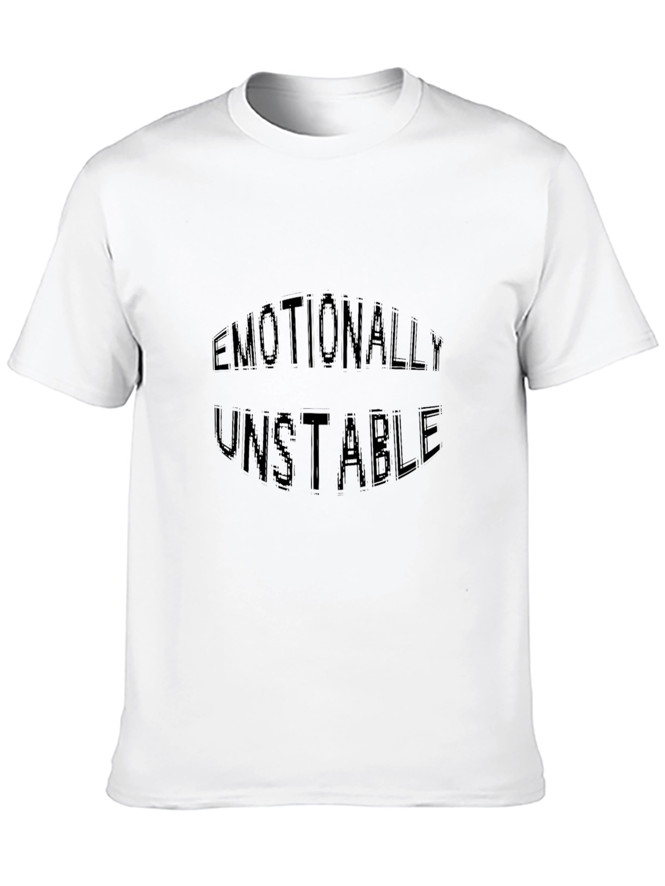Black Emotionally Unstable Graphic T-Shirt view 10