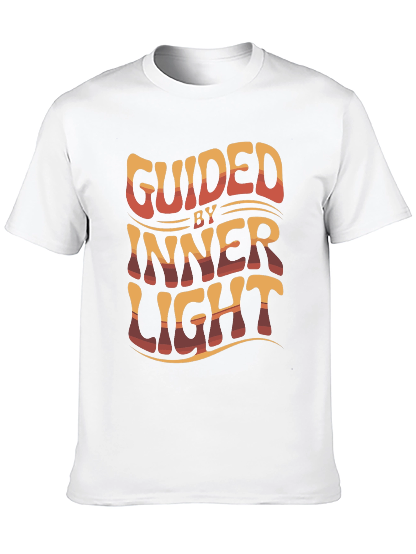 Black Guided By Inner Light Graphic Tee view 10