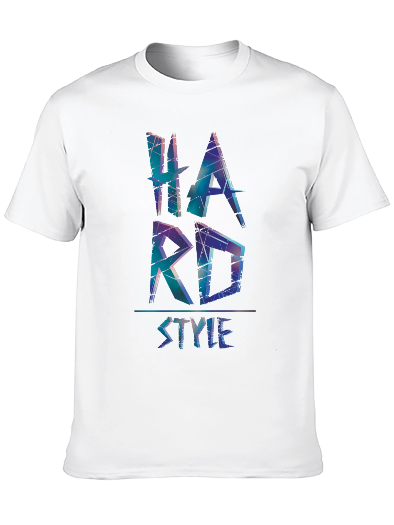 Black Hard Style Graphic Print Black T-Shirt view 10