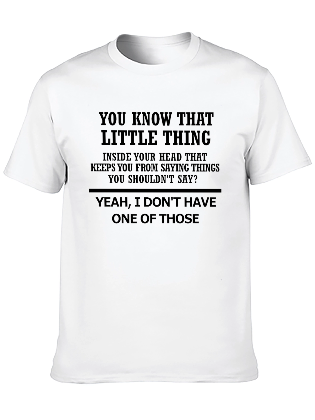 Black Funny Graphic Tee - I Don't Have One of Those view 10