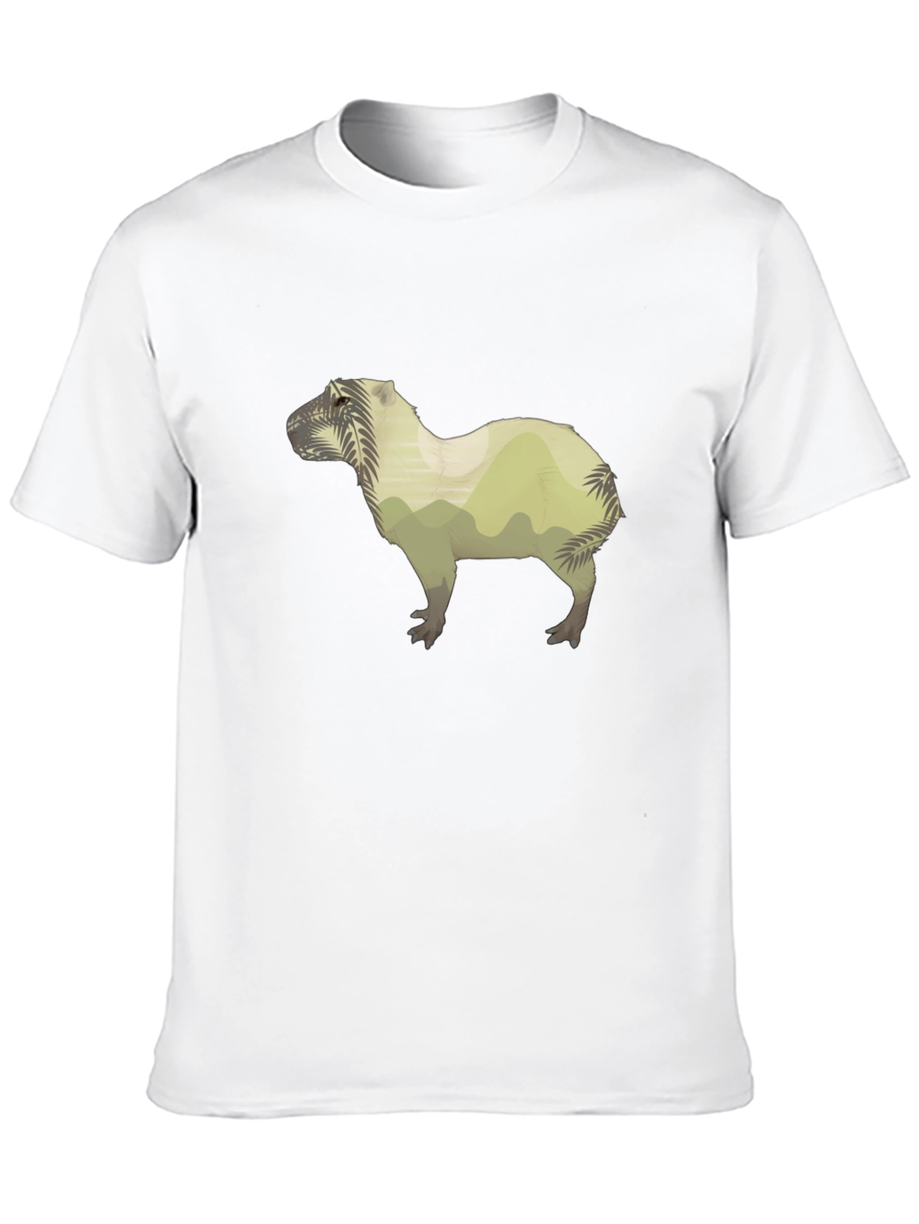 Black Nature Capybara Graphic Tee - Black view 10