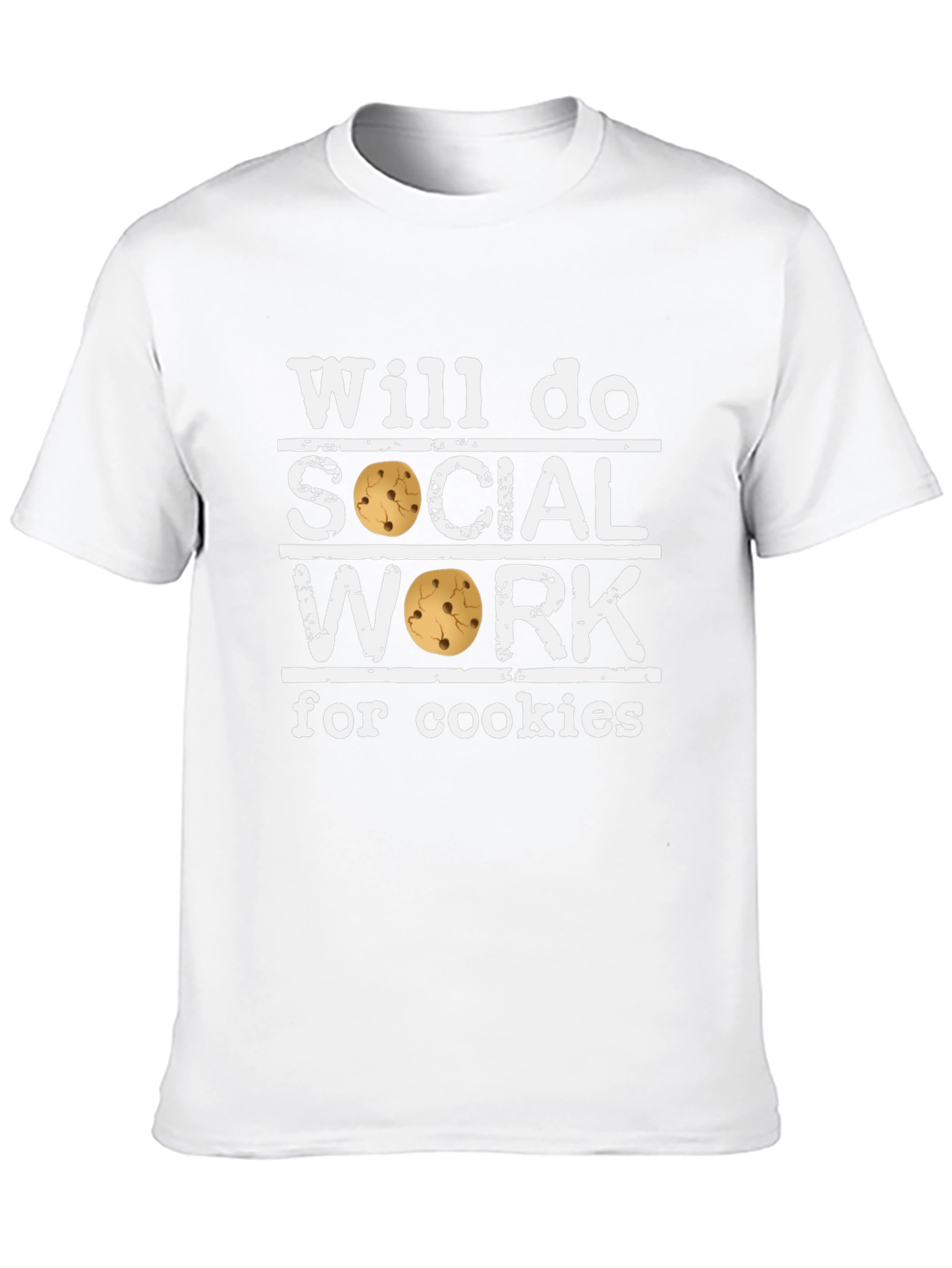 Black Will Do Social Work for Cookies Black T-Shirt view 10