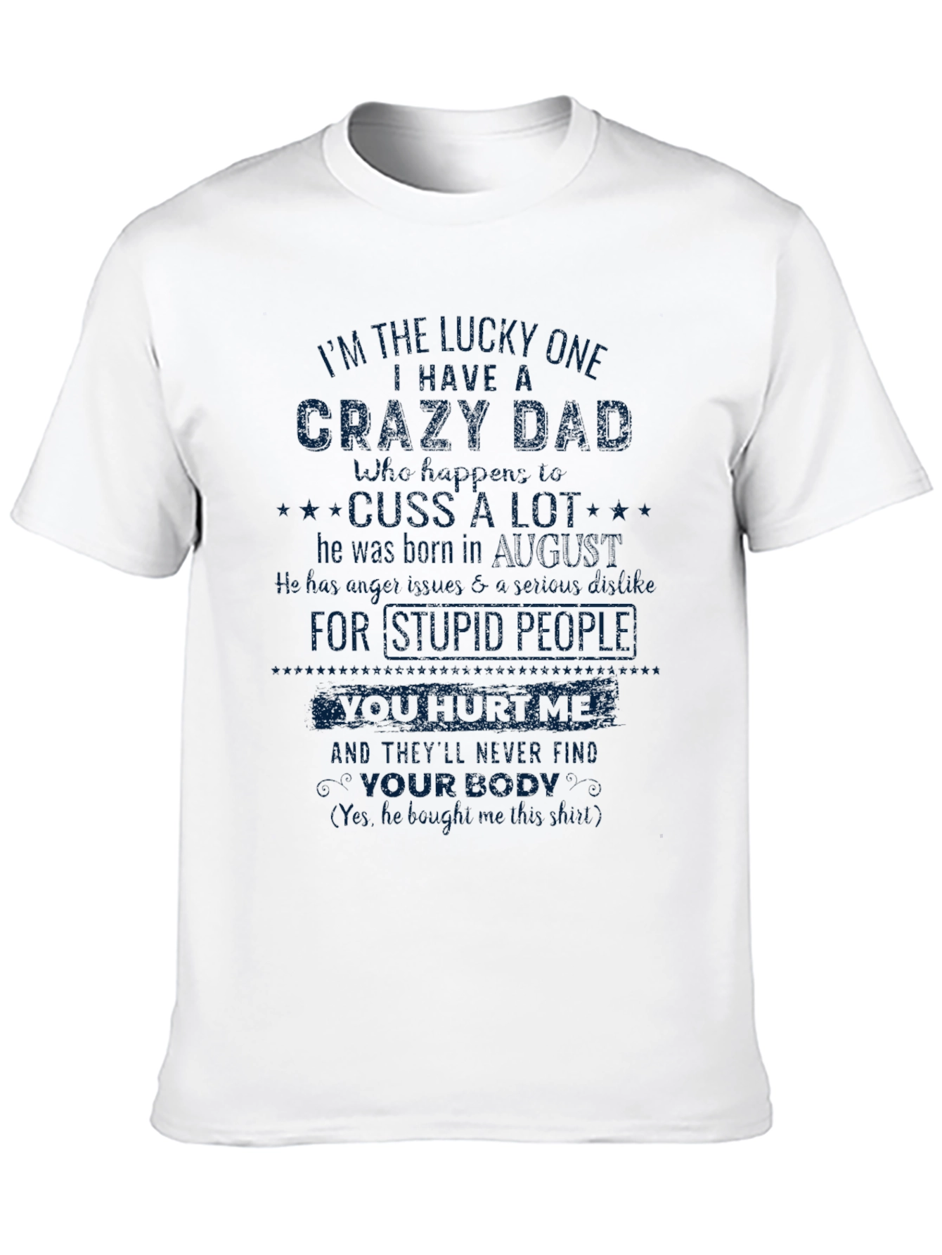 Black Crazy Dad Graphic Tee view 10