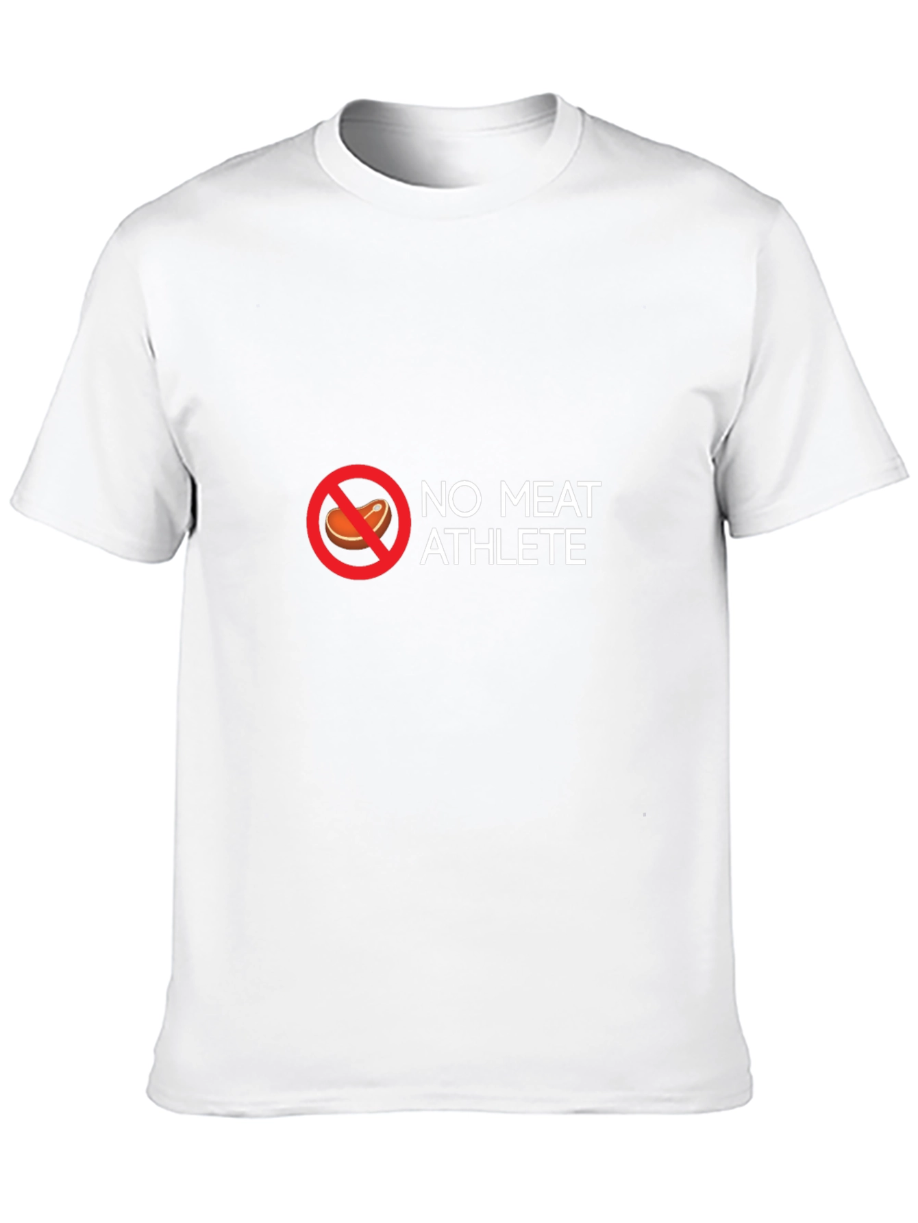 Black No Meat Athlete T-Shirt - Vegan Fitness Apparel view 10