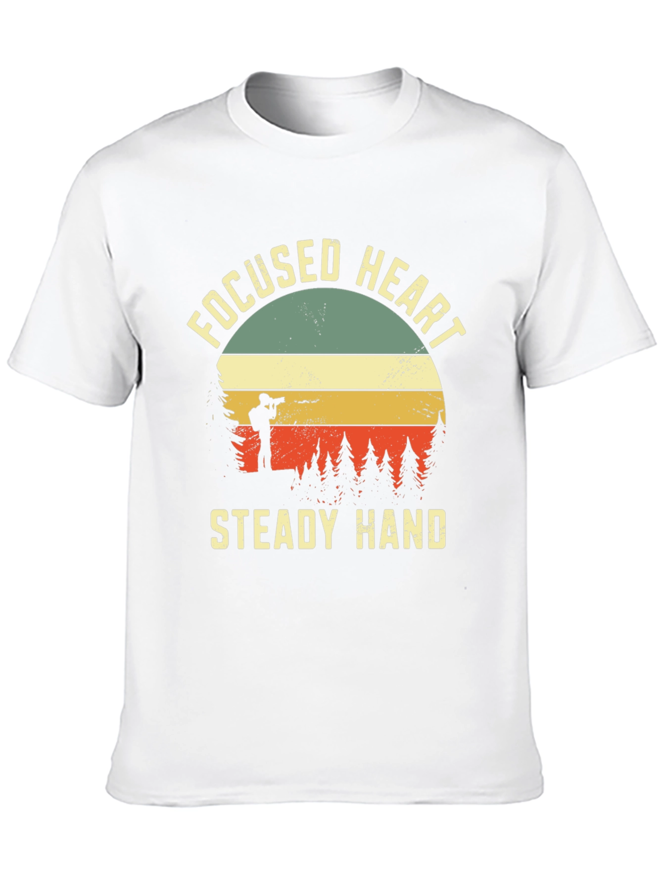 Black Focused Heart Steady Hand Graphic Tee view 10