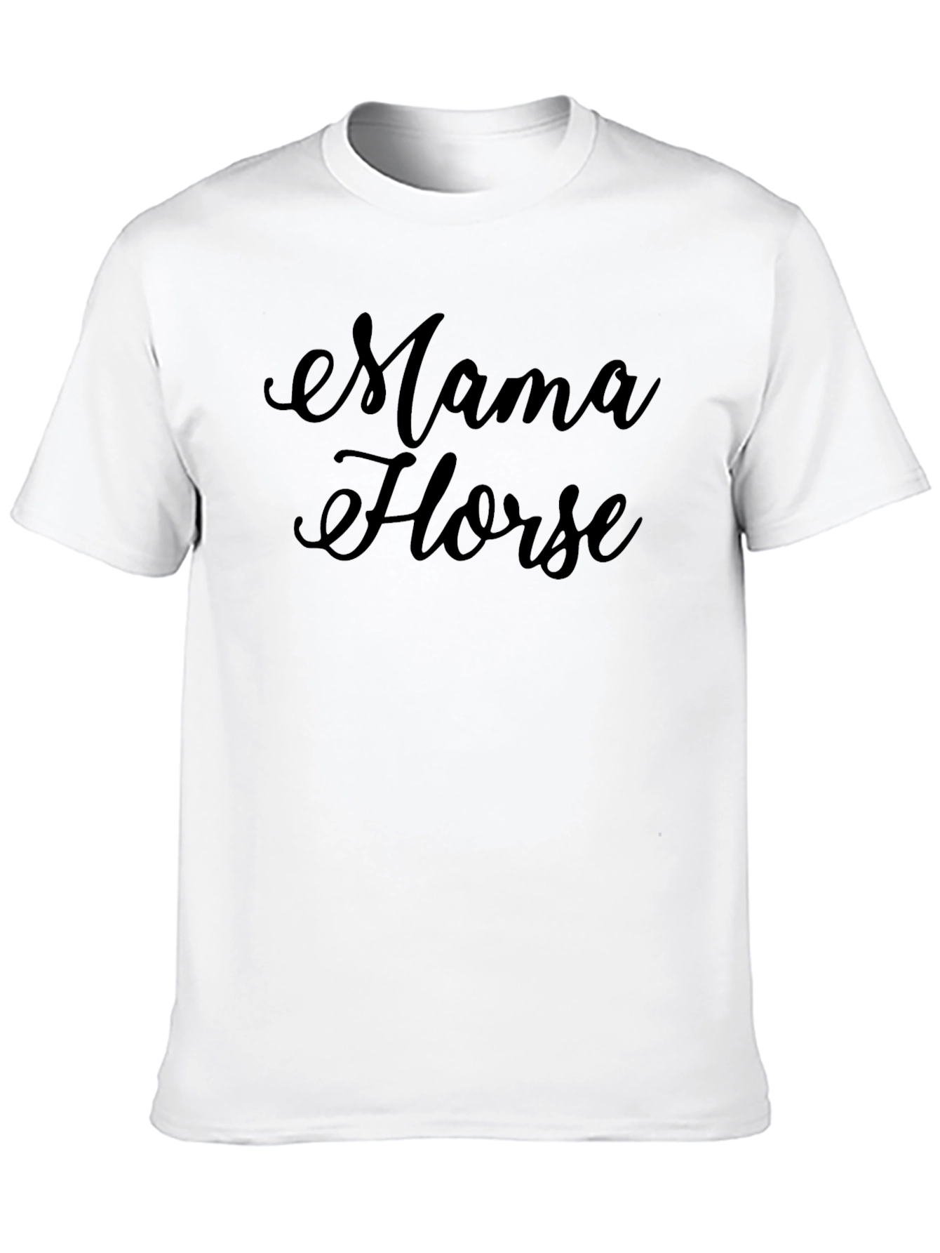 Black Mama Horse Black Cotton Tee view 10