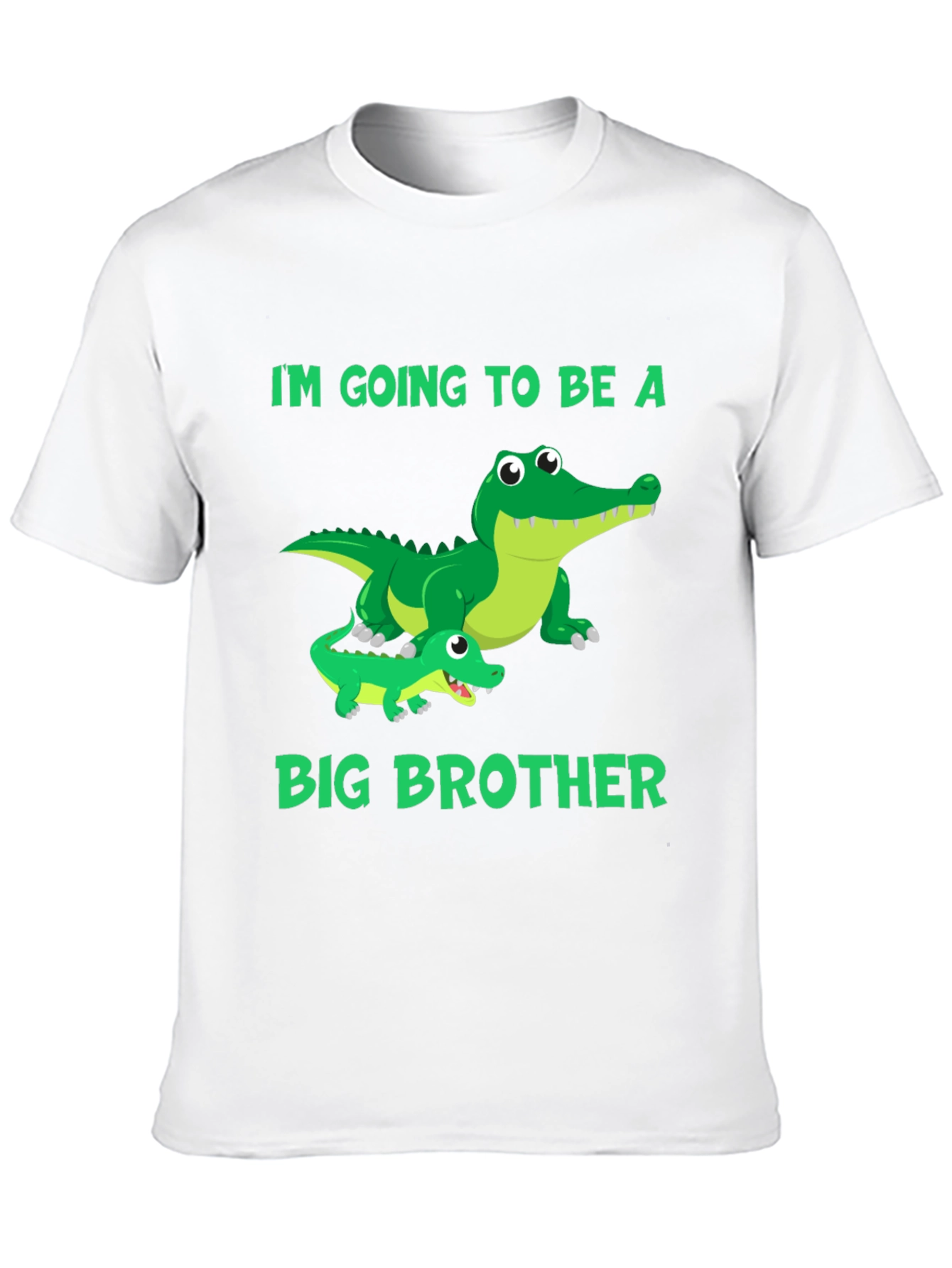 Black I'm Going to Be a Big Brother Gator T-Shirt view 10