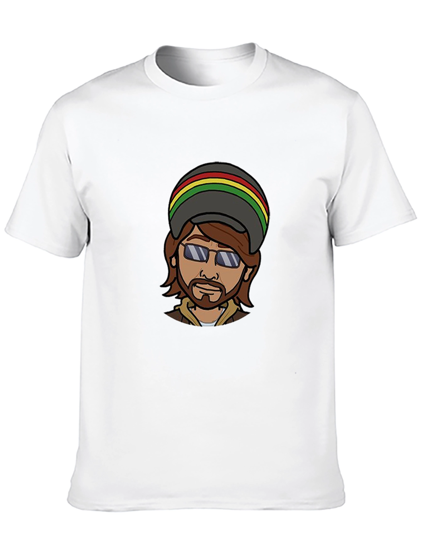 Black Cool Cartoon Graphic Black T-Shirt view 10