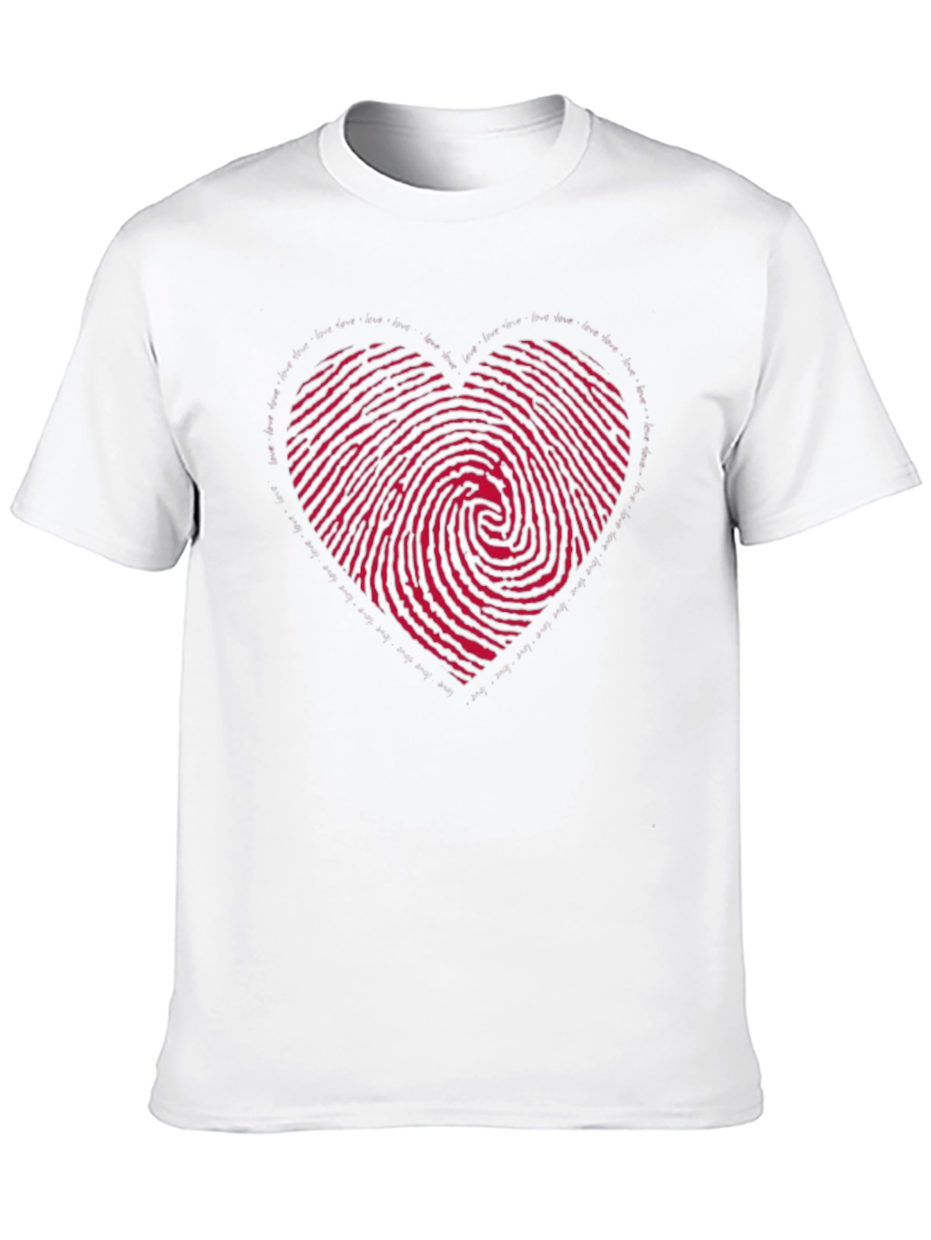 Black Heart Fingerprint Graphic Tee view 10