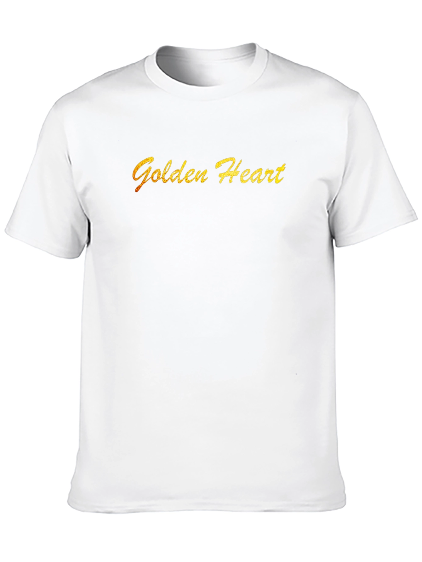 Black Golden Heart Black T-Shirt view 10