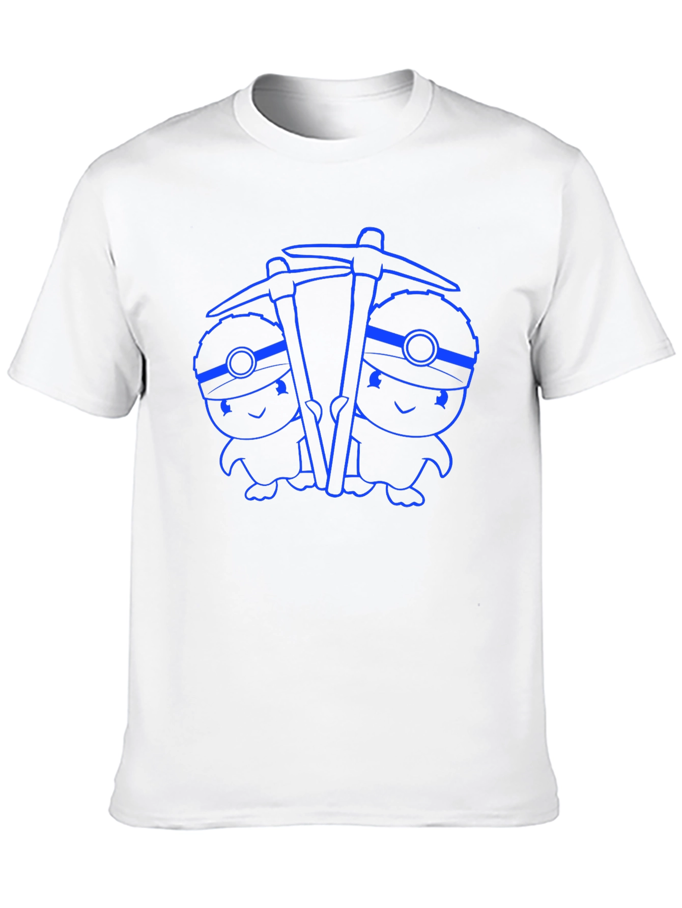 Black Miner Twins Graphic Tee - Black Cotton Comfort view 10