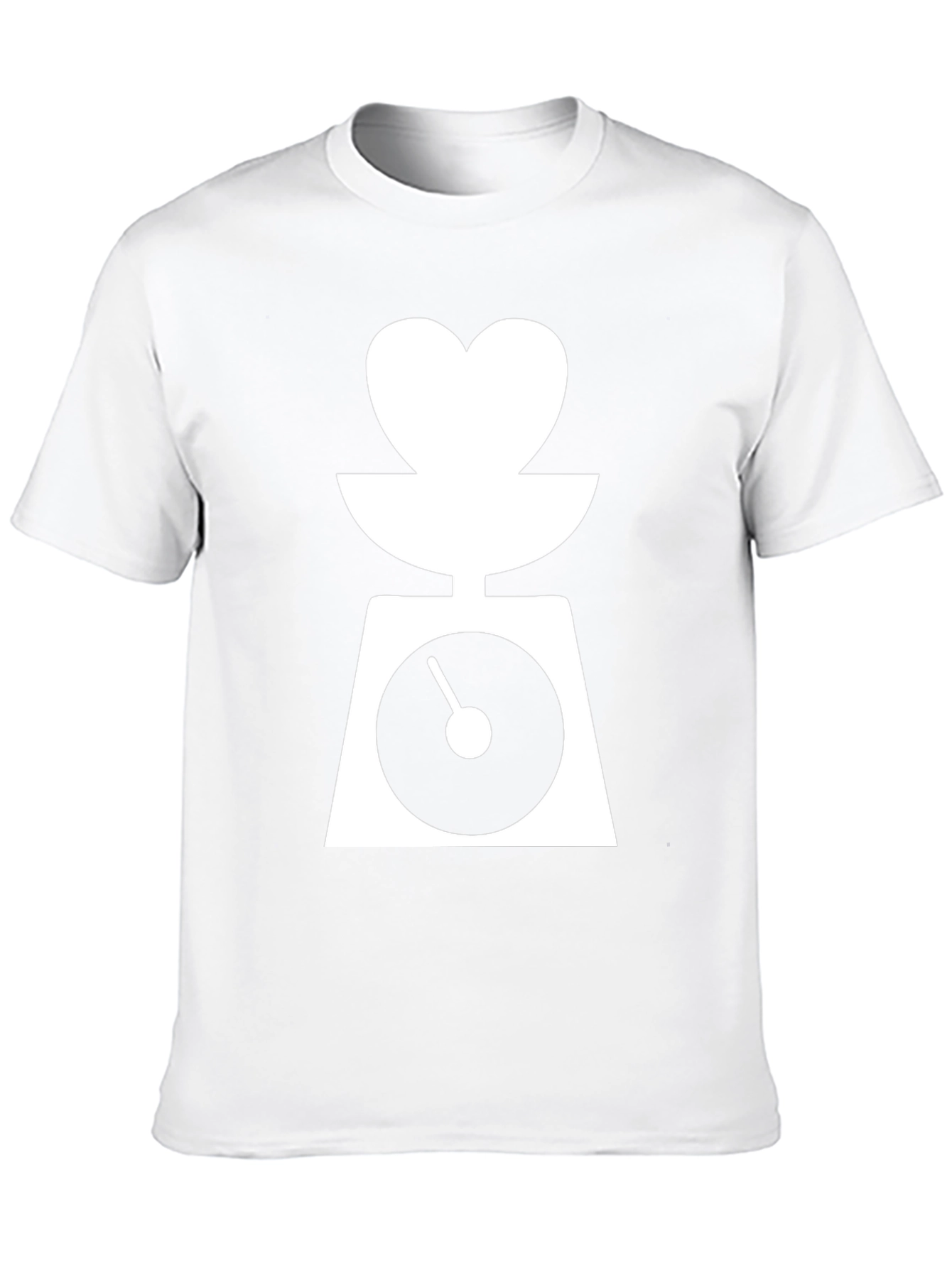 Black Heart Scale Black T-Shirt - Balance Your Love view 10