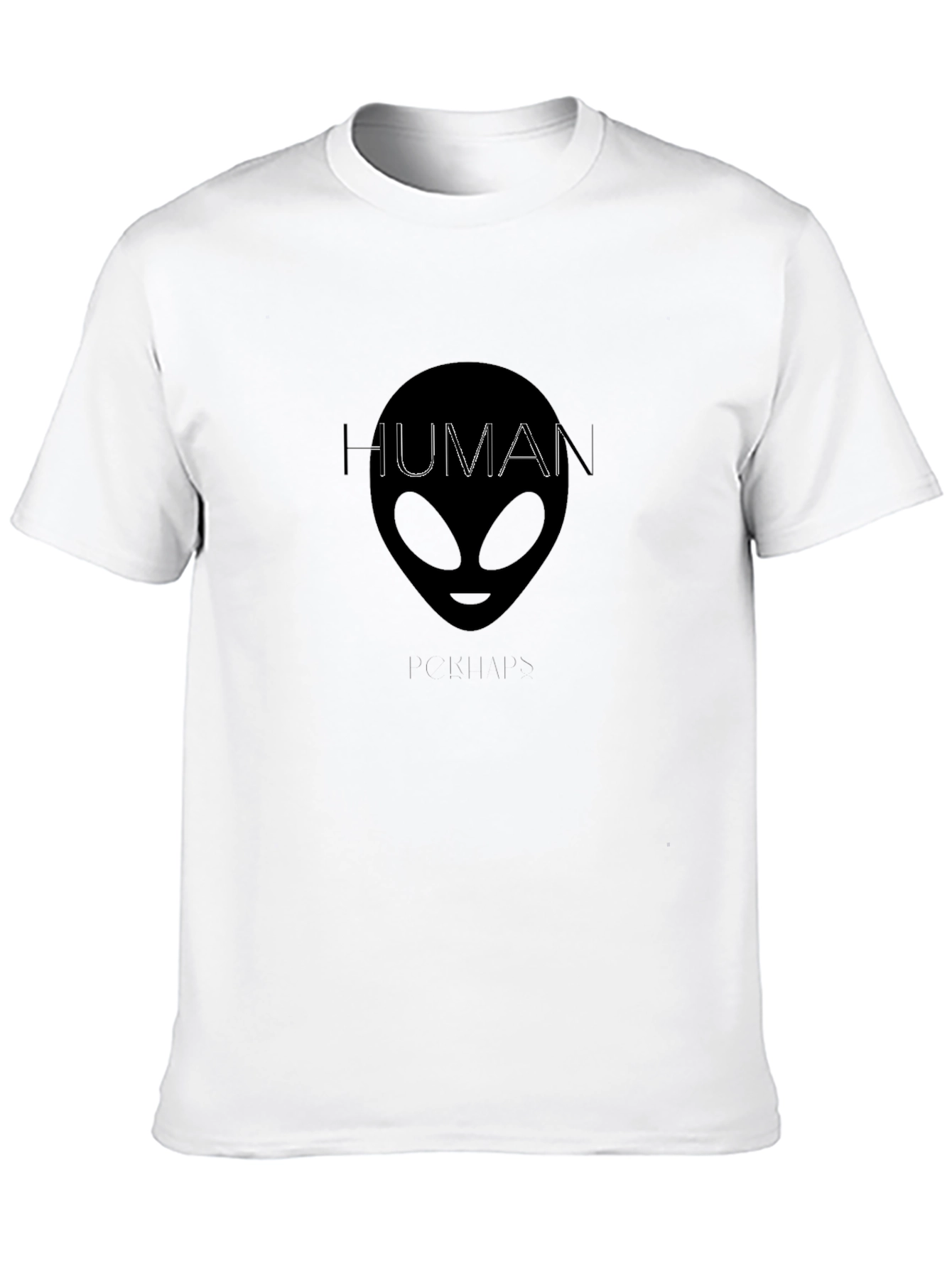 Black Human Disguise T-Shirt - Alien Graphic Tee view 10