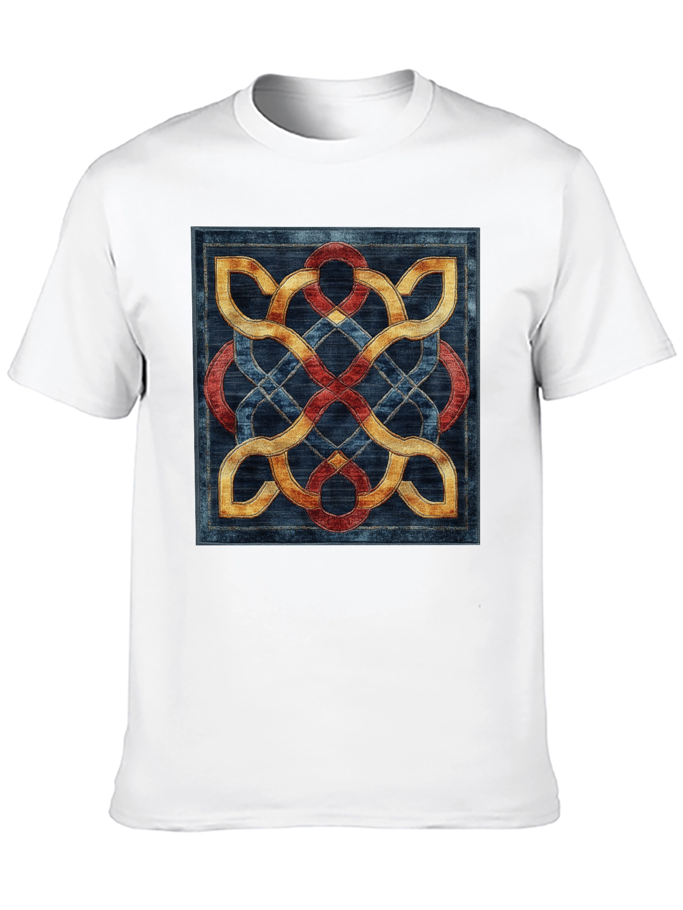 Black Celtic Knot T-Shirt - Intricate Woven Design view 10