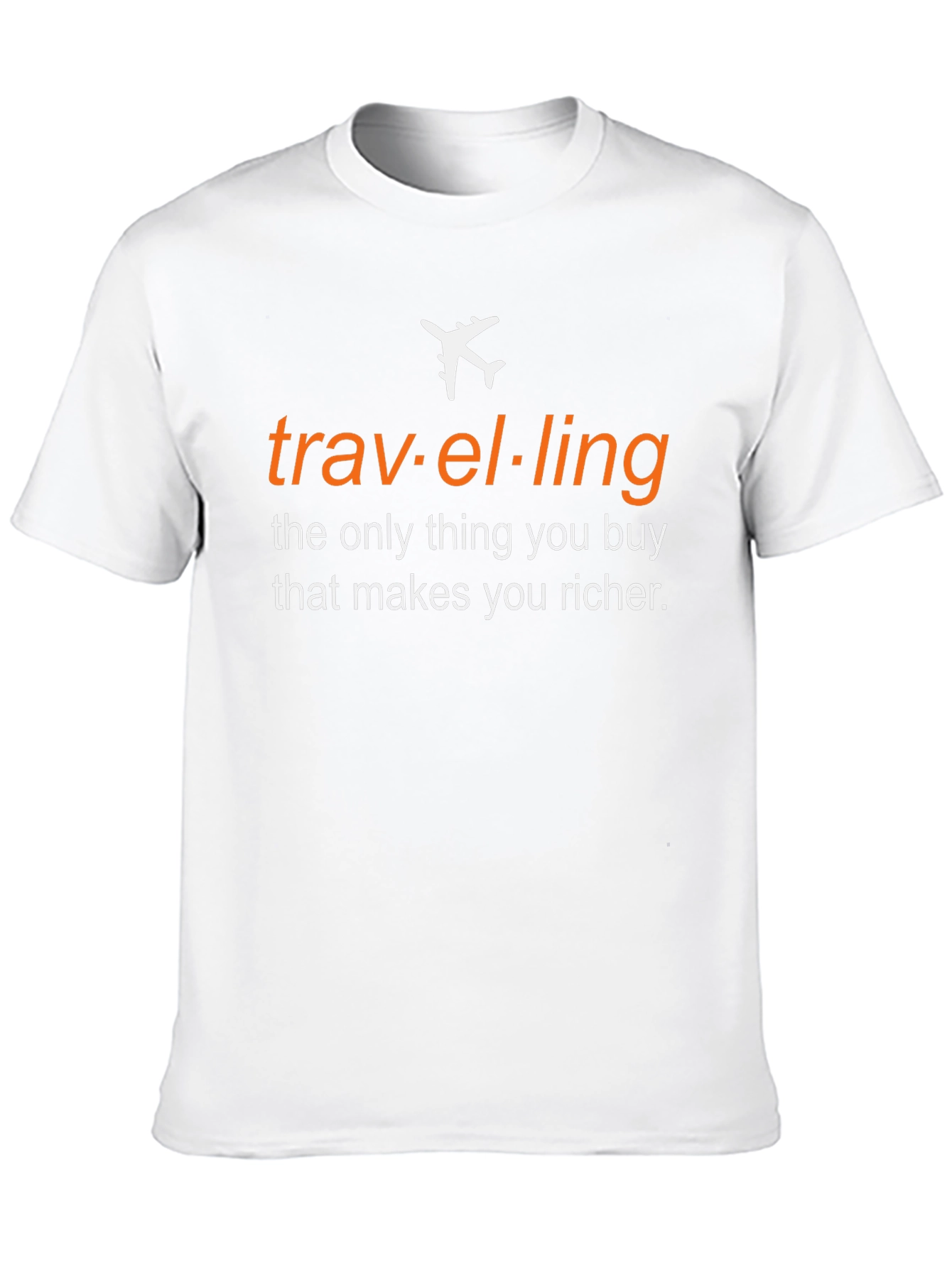 Black Travel Makes You Richer T-Shirt view 10