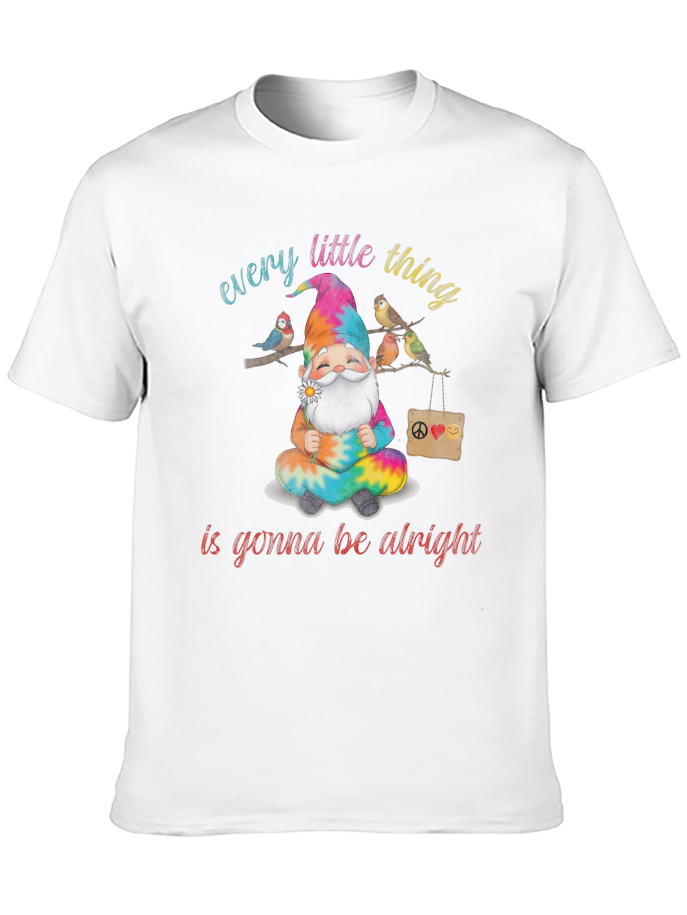 Black Every Little Thing Gnome T-Shirt view 10