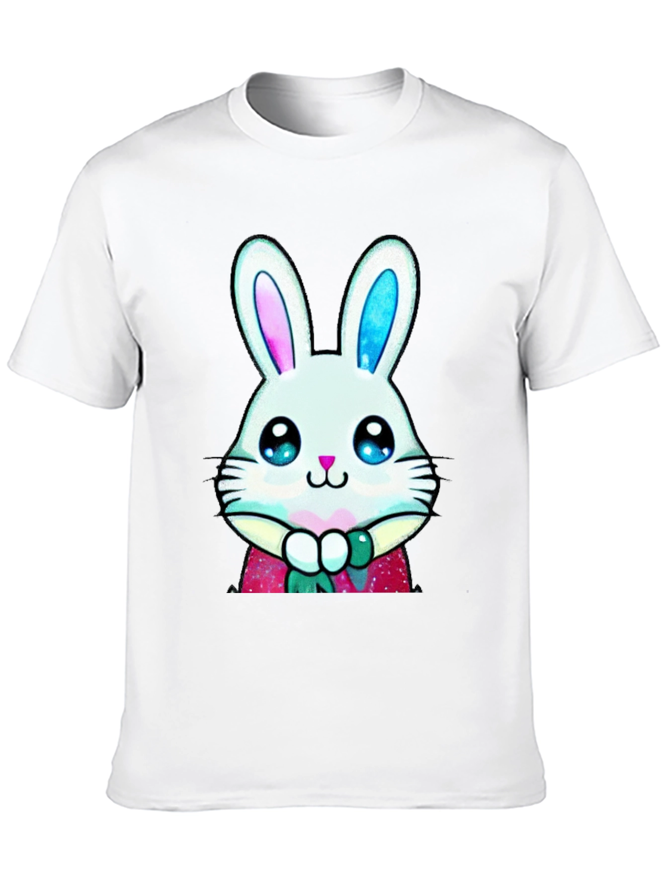 Black Cute Bunny Graphic Tee - Easter Style view 10