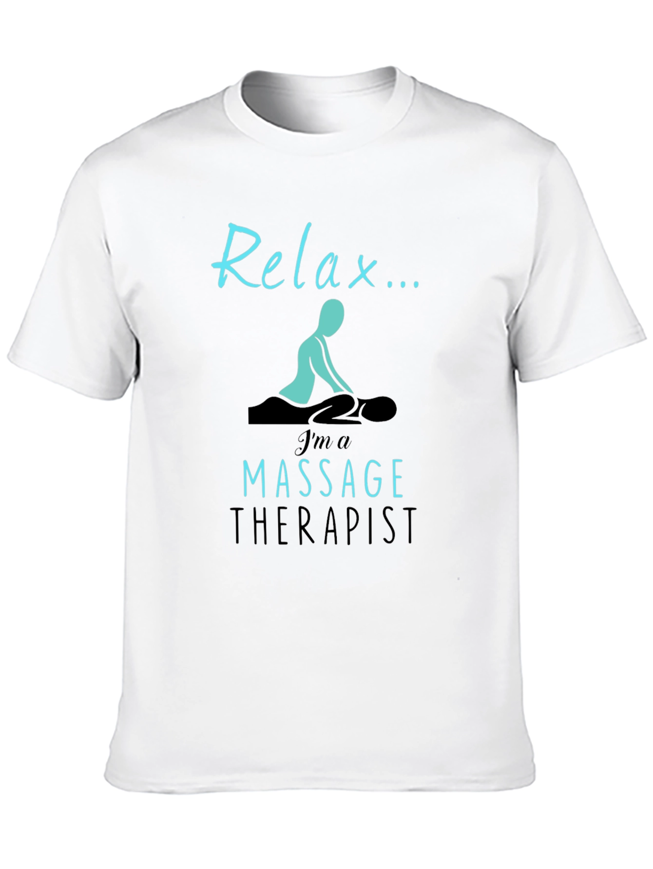 Black Relax Massage Therapist T-Shirt - Unisex view 10