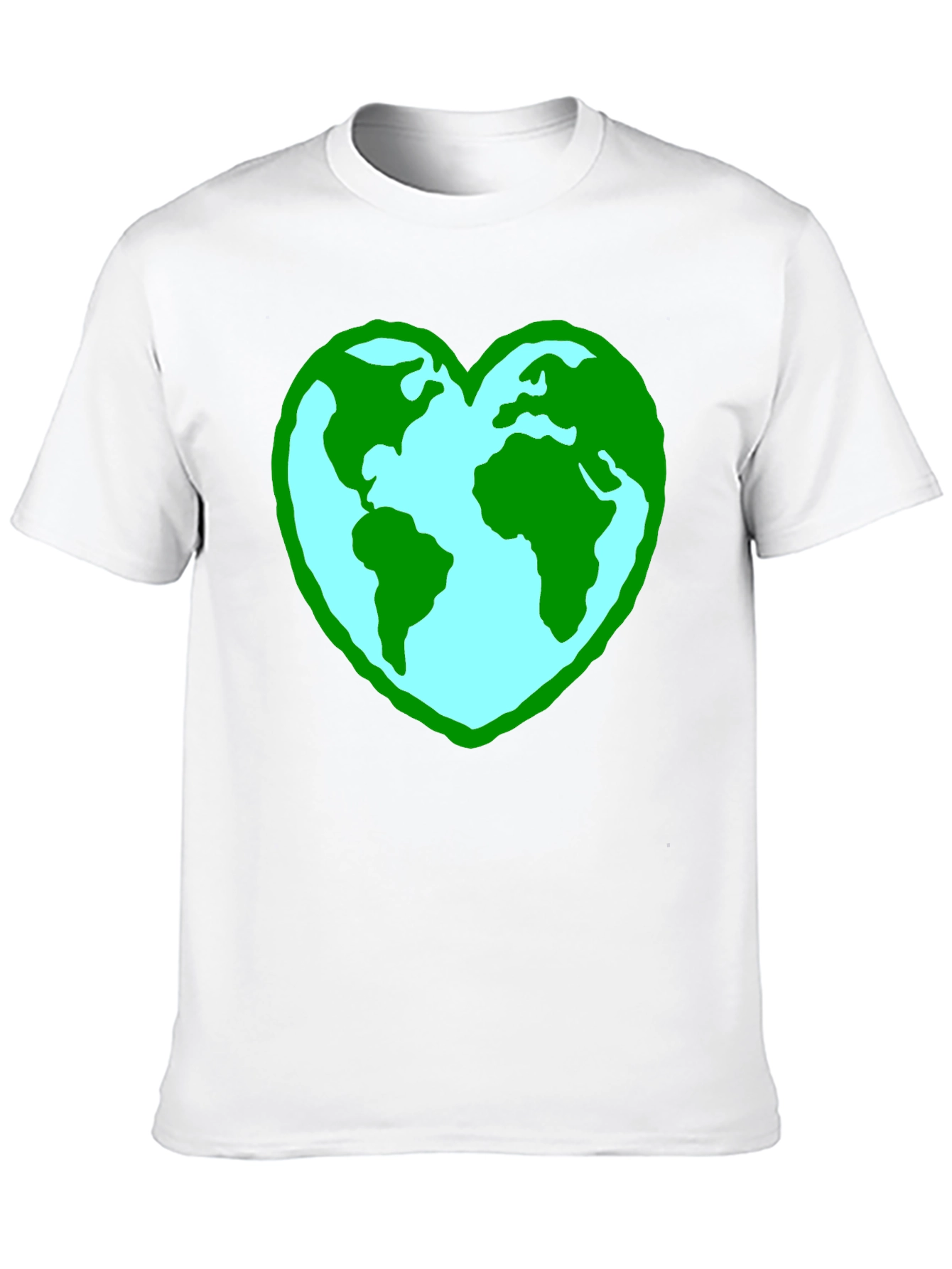 Black Earth Heart Graphic Tee - Black Unisex Shirt view 10