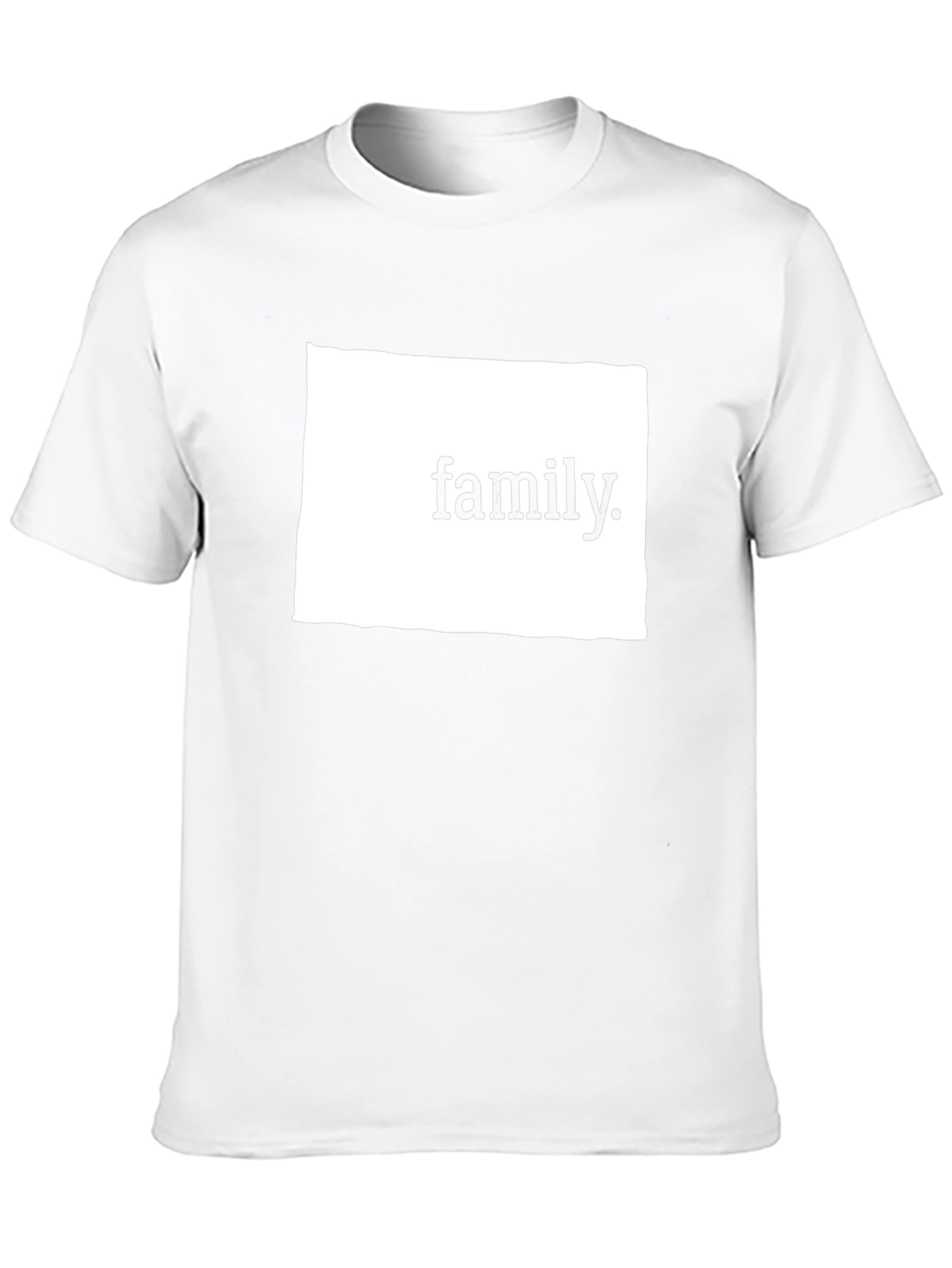 Family T-Shirt - Black Cotton Blend Casual Tee - 10