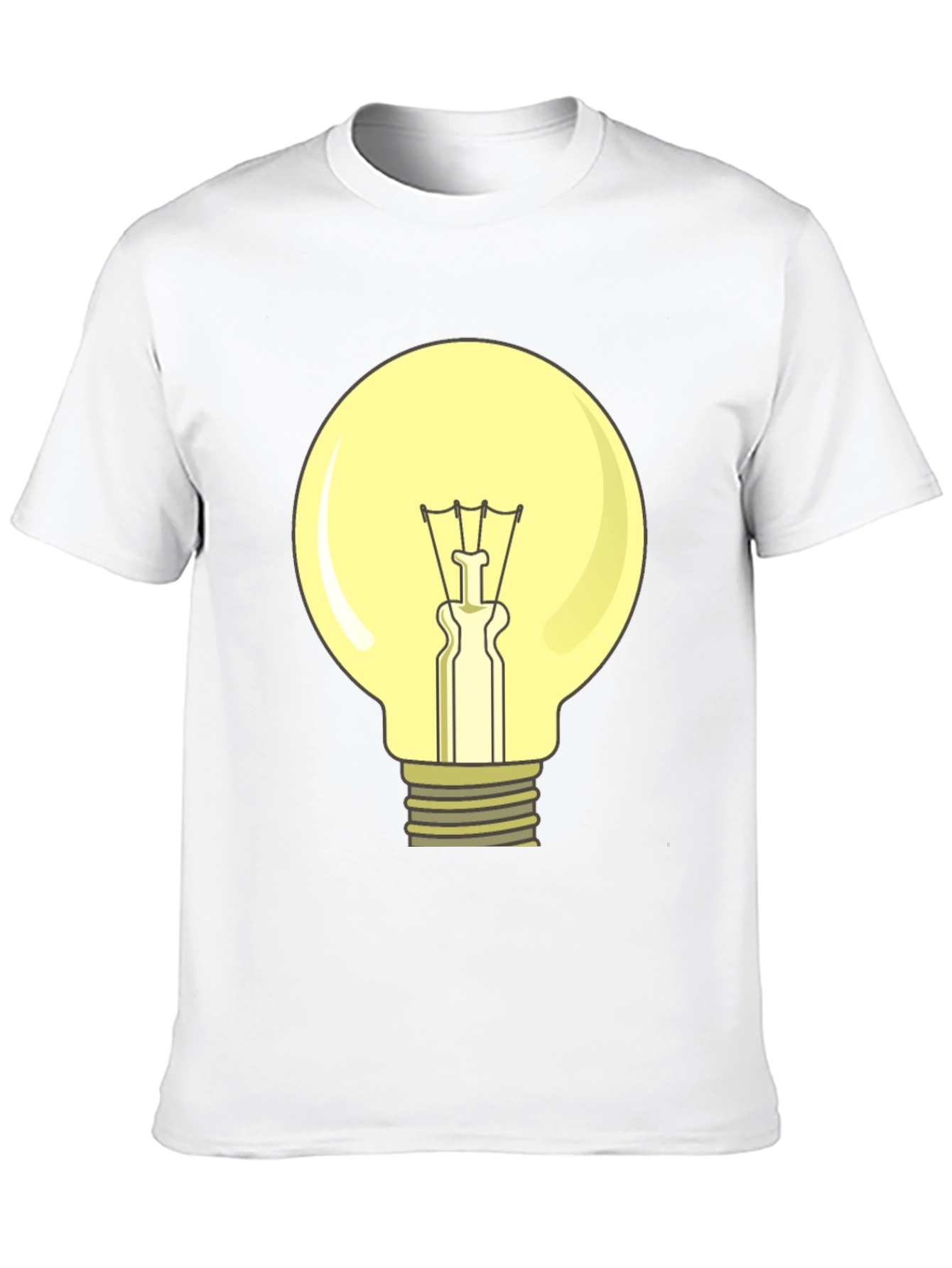 Black Light Bulb Graphic T-Shirt - Illuminating Design! view 10