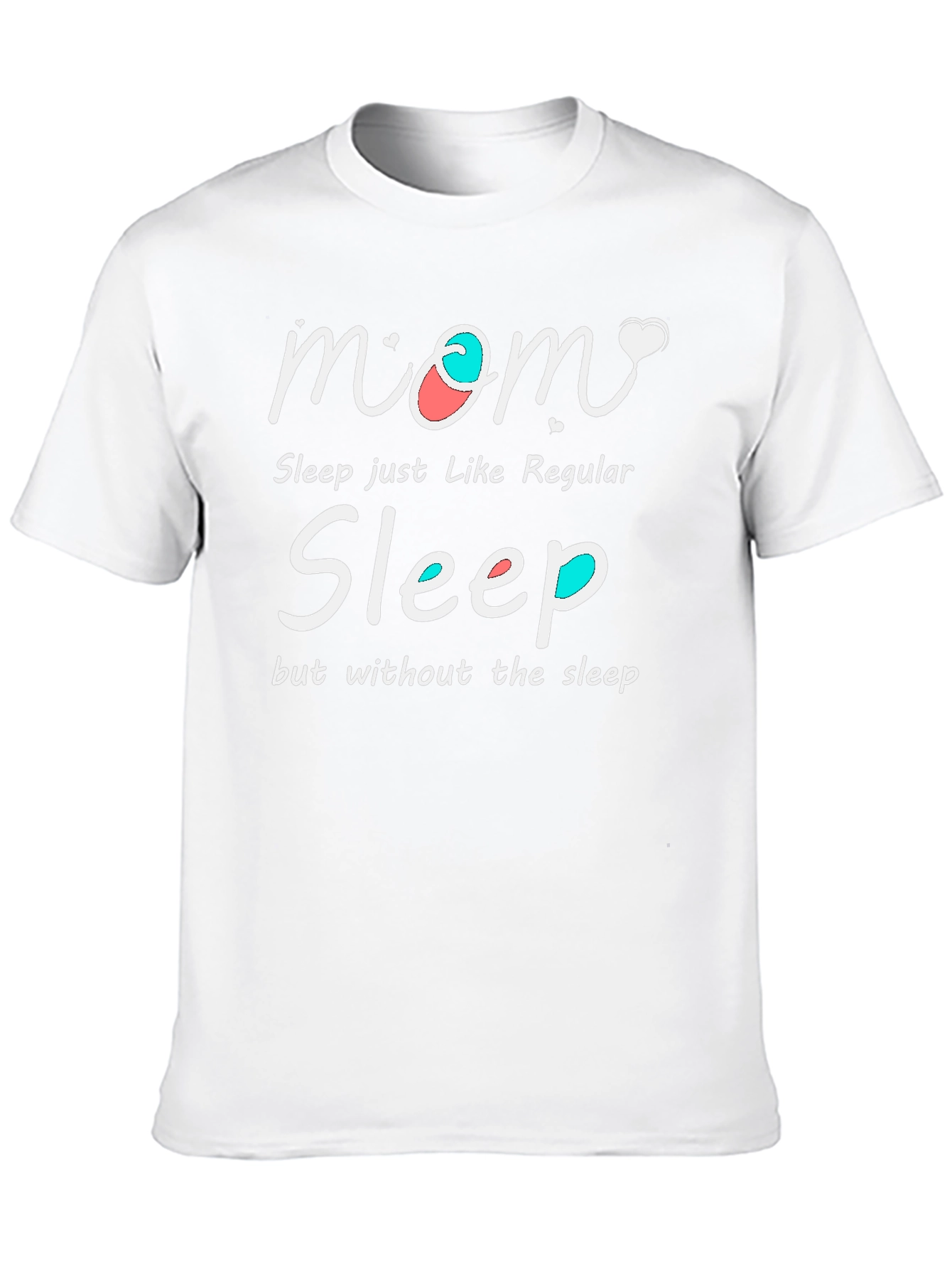 Black Mom Sleep Funny Graphic T-Shirt view 10