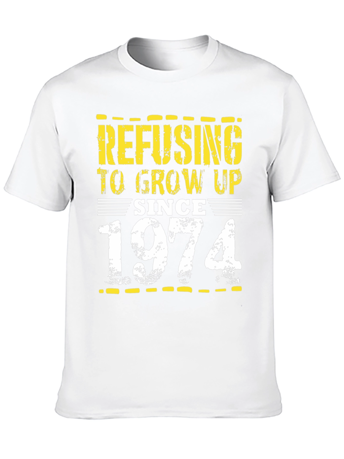 Black Refusing to Grow Up Since 1974 Black Tee view 10