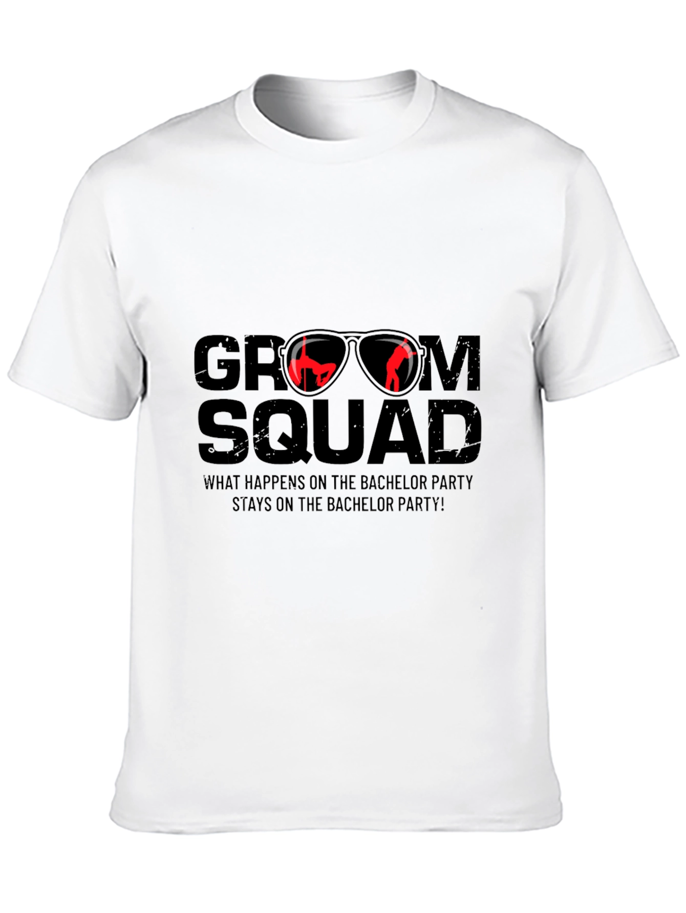Black Groom Squad Bachelor Party T-Shirt view 10