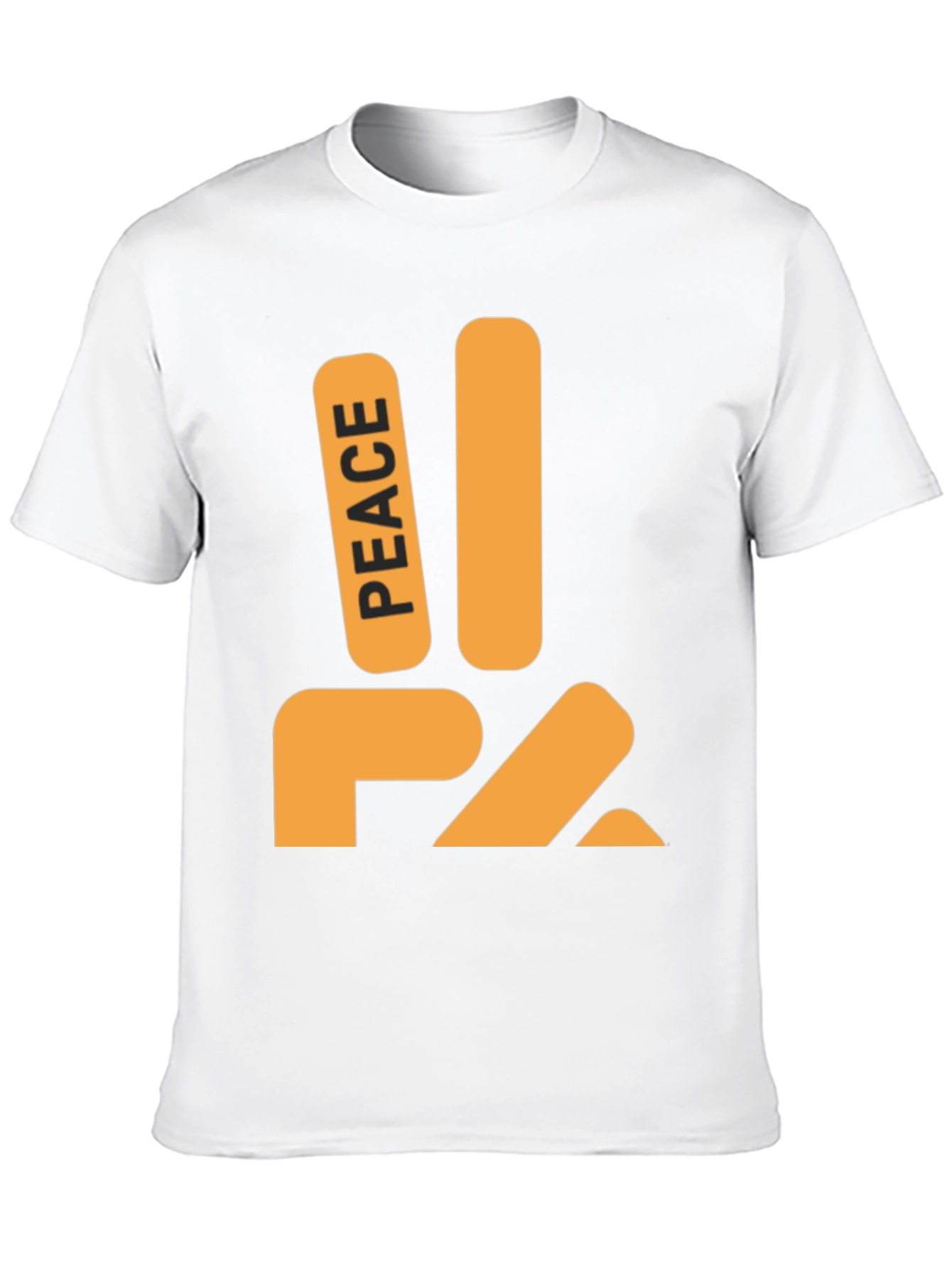 Black Peace Sign Graphic Tee - Stylish Comfort view 10