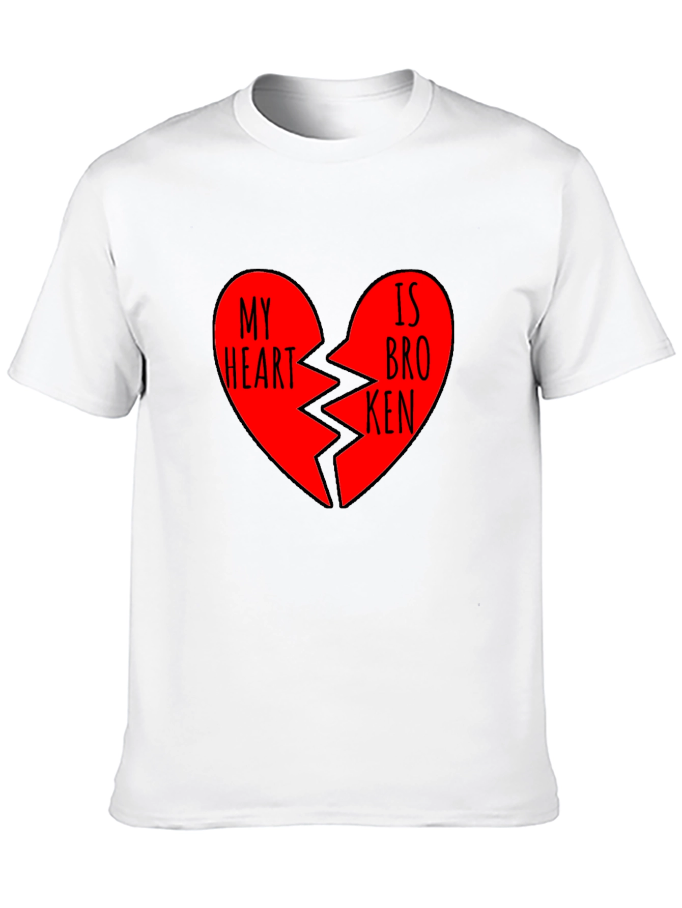 Black My Heart is Broken Graphic T-Shirt view 10