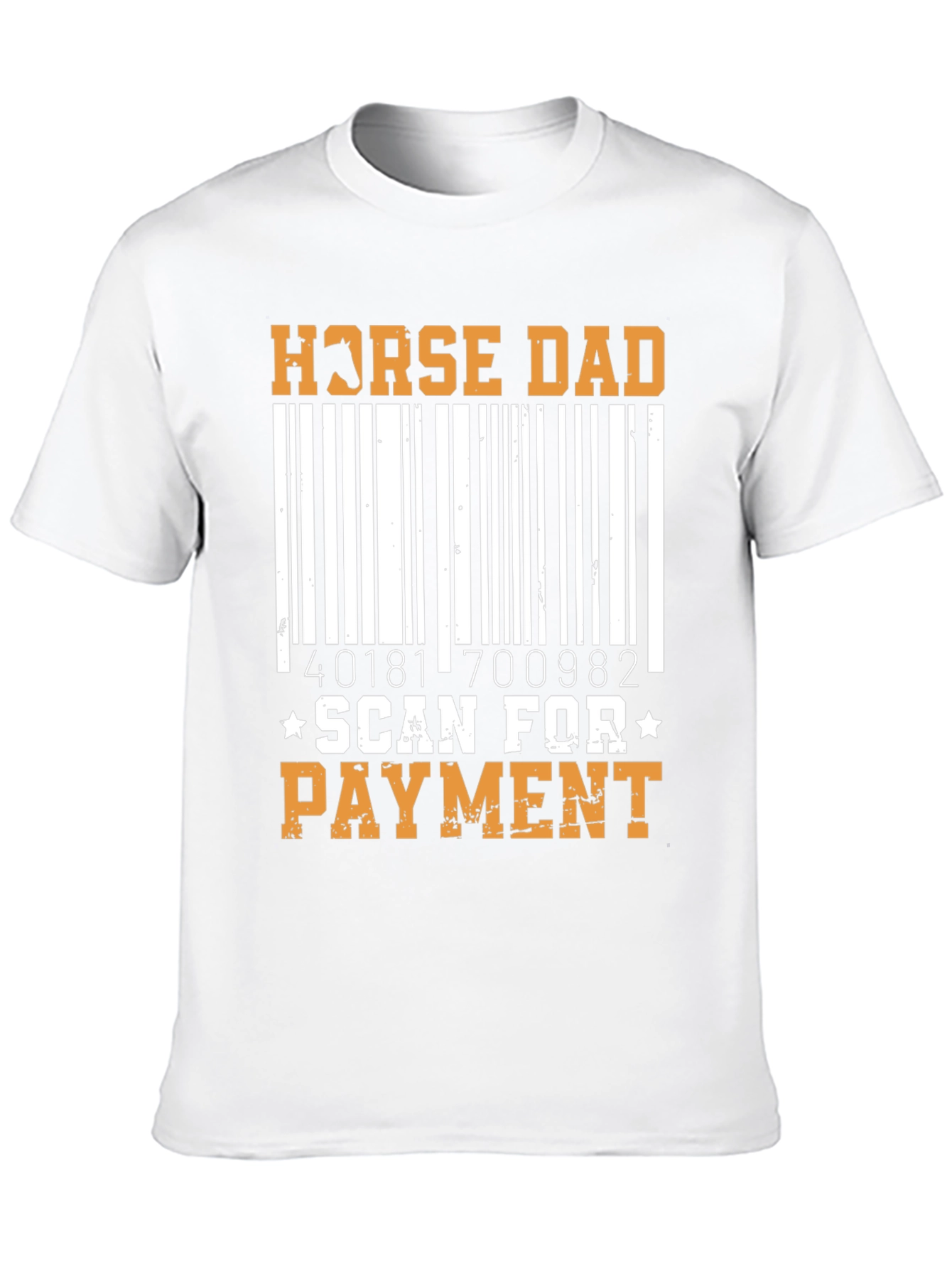 Black Horse Dad Scan for Payment T-Shirt view 10