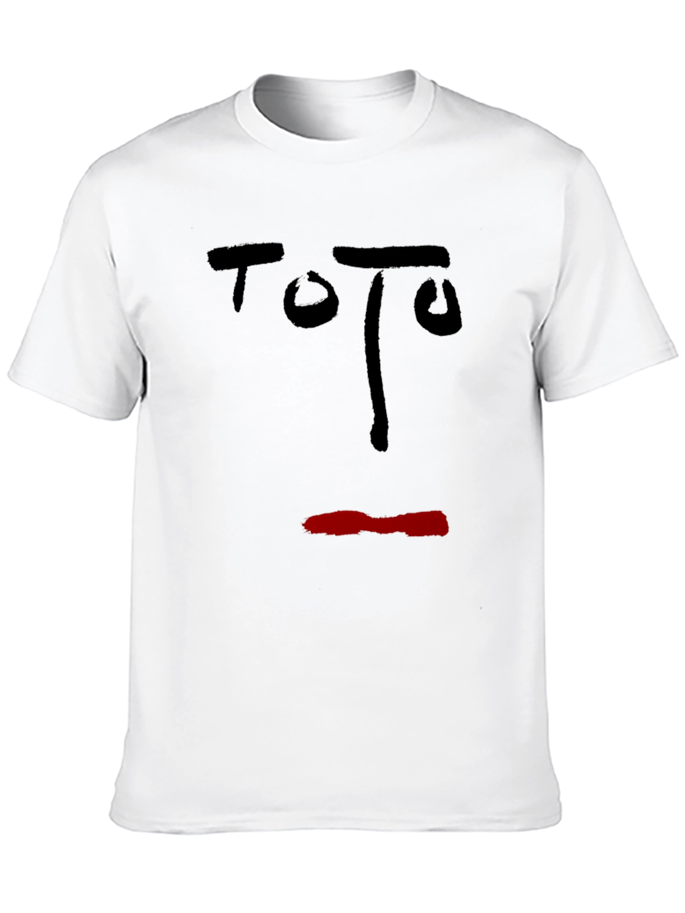 Black Abstract Face Graphic T-Shirt - Black view 10