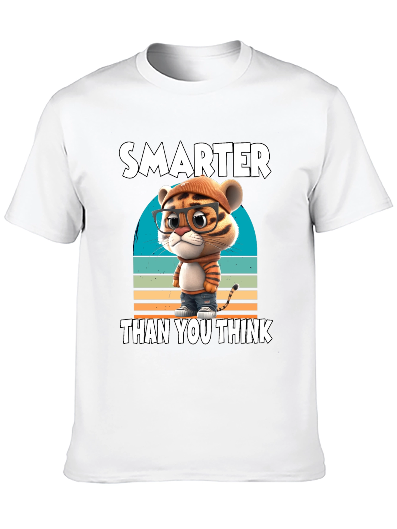 Black Smarter Than You Think Graphic Tee view 10