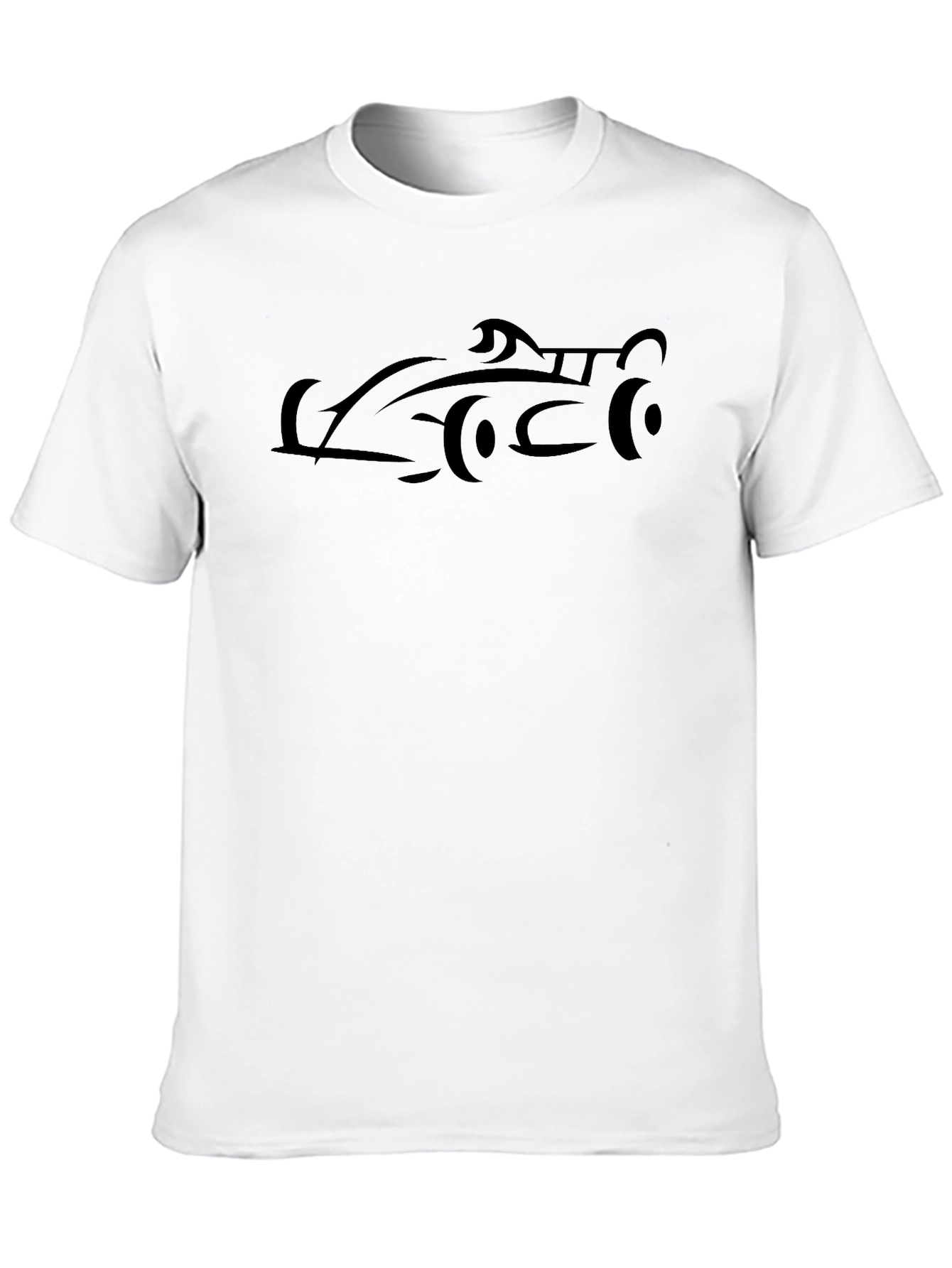 Black Sleek Black Car Graphic Tee - Modern Style view 10