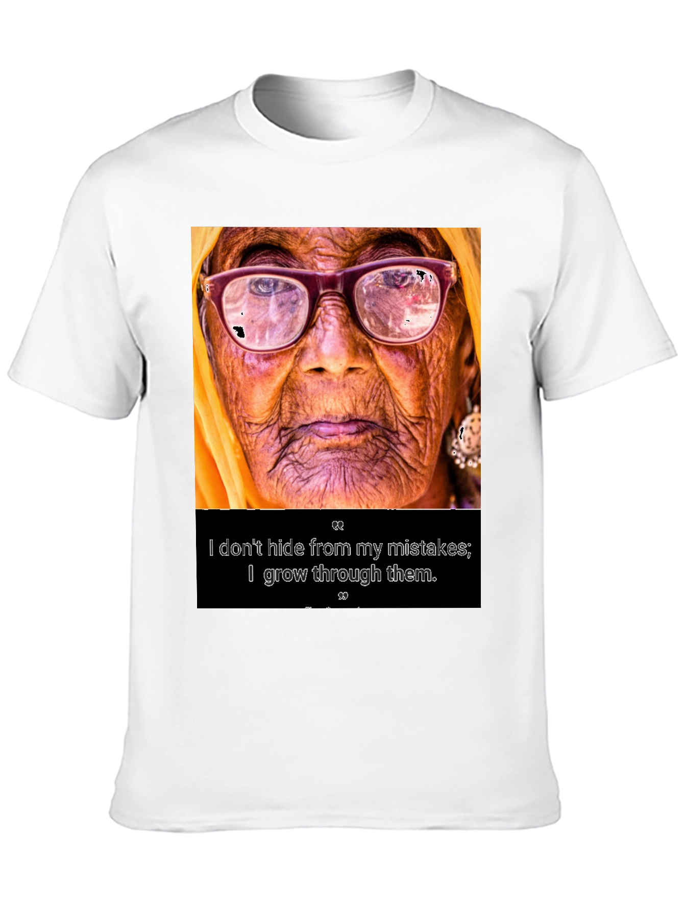 Black Growth Mindset T-Shirt - Inspiring Quote Tee view 10