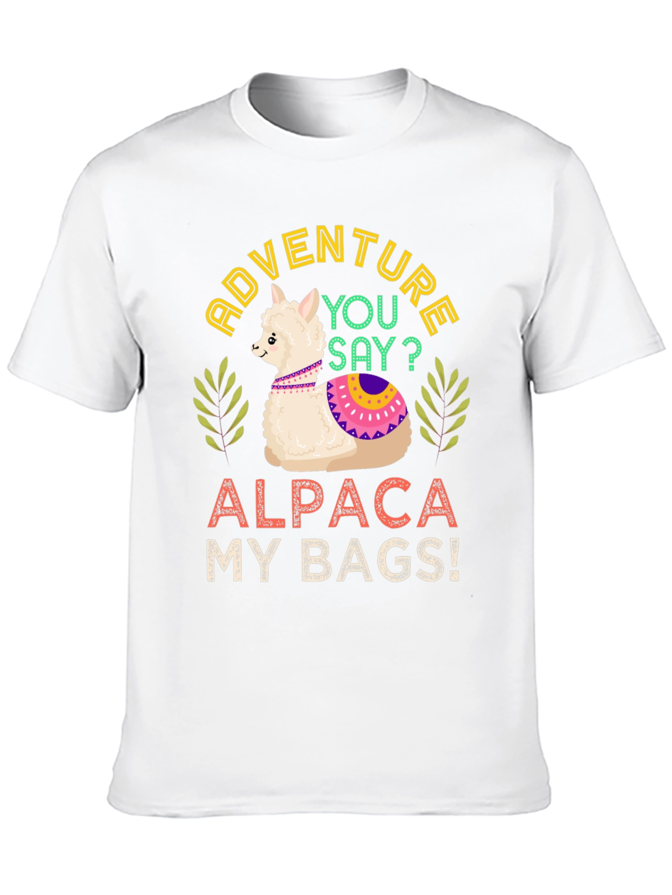 Black Adventure Alpaca My Bags! T-Shirt view 10