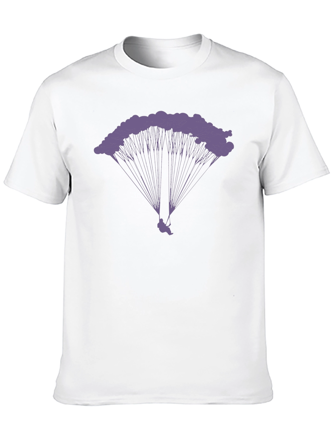 Black Parachute T-Shirt - Skydiving Graphic Tee view 10