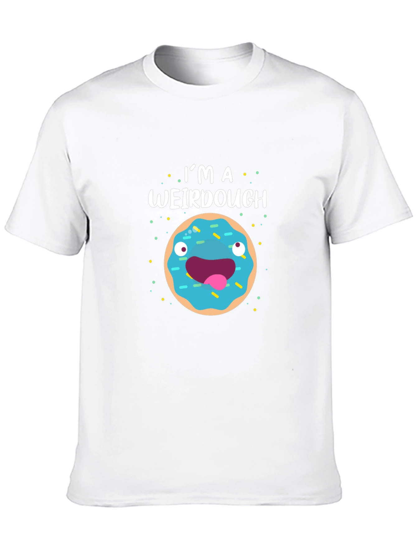 Black I'm A Weirdough Funny Donut T-Shirt view 10