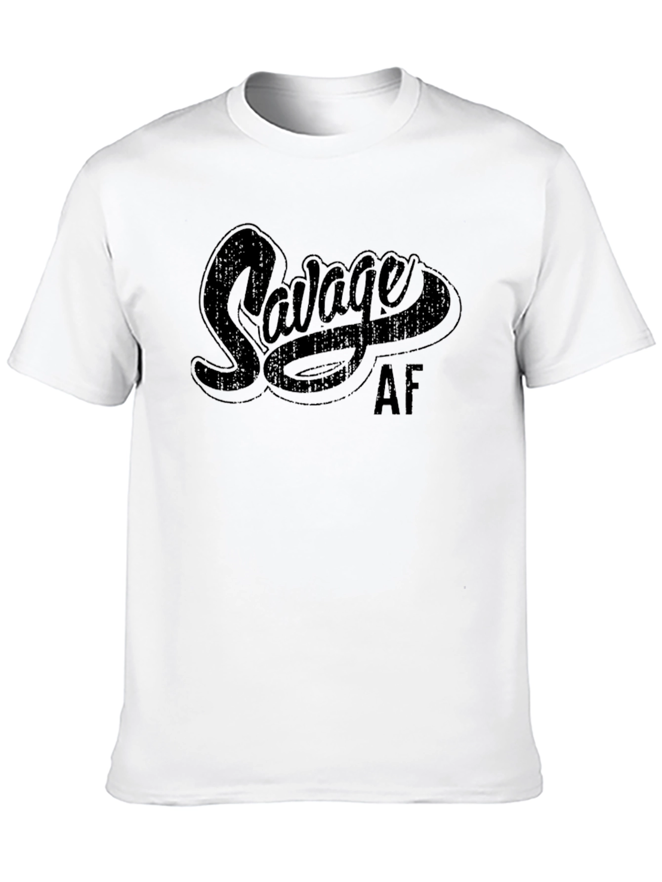 Black Savage AF Graphic T-Shirt - Black view 10
